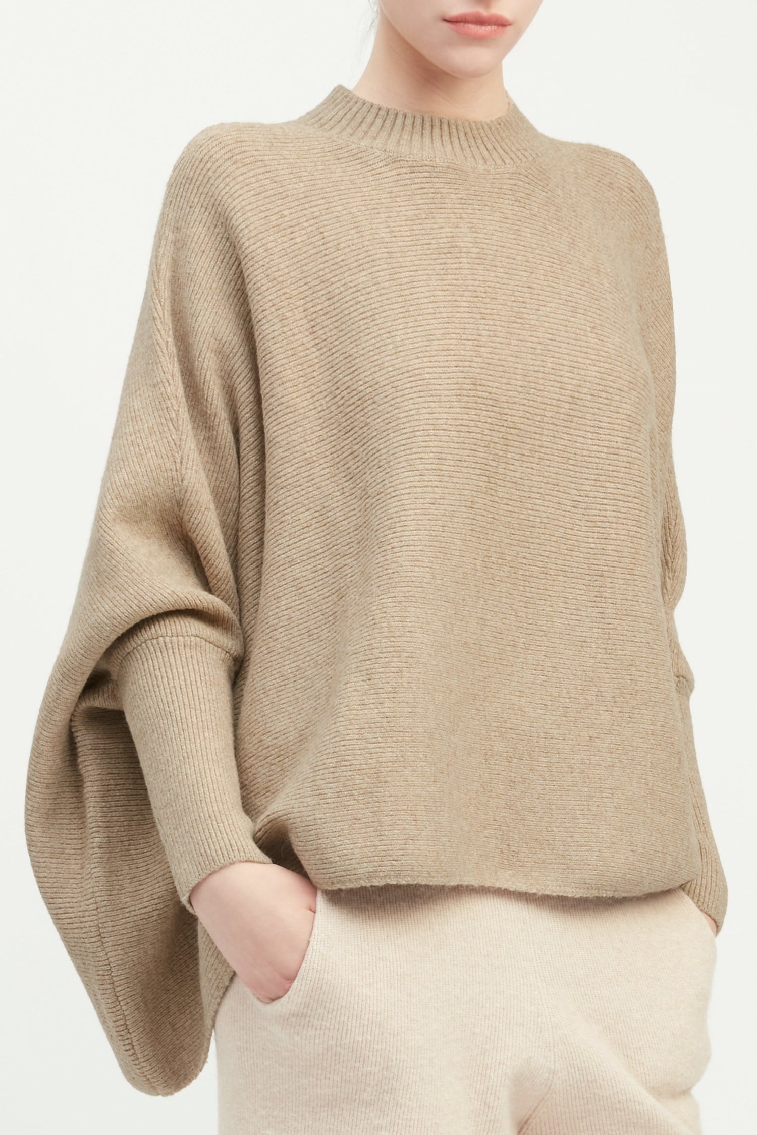 Mockneck Pullover Poncho