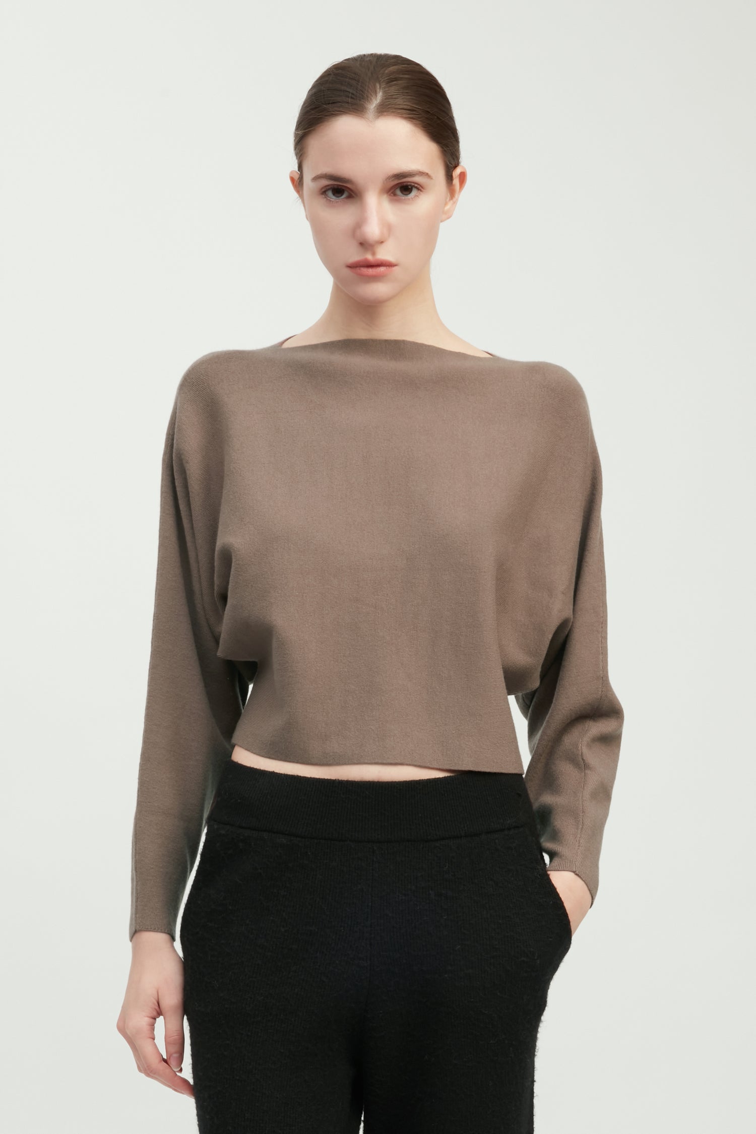 Boatneck Clean Hem Sweater