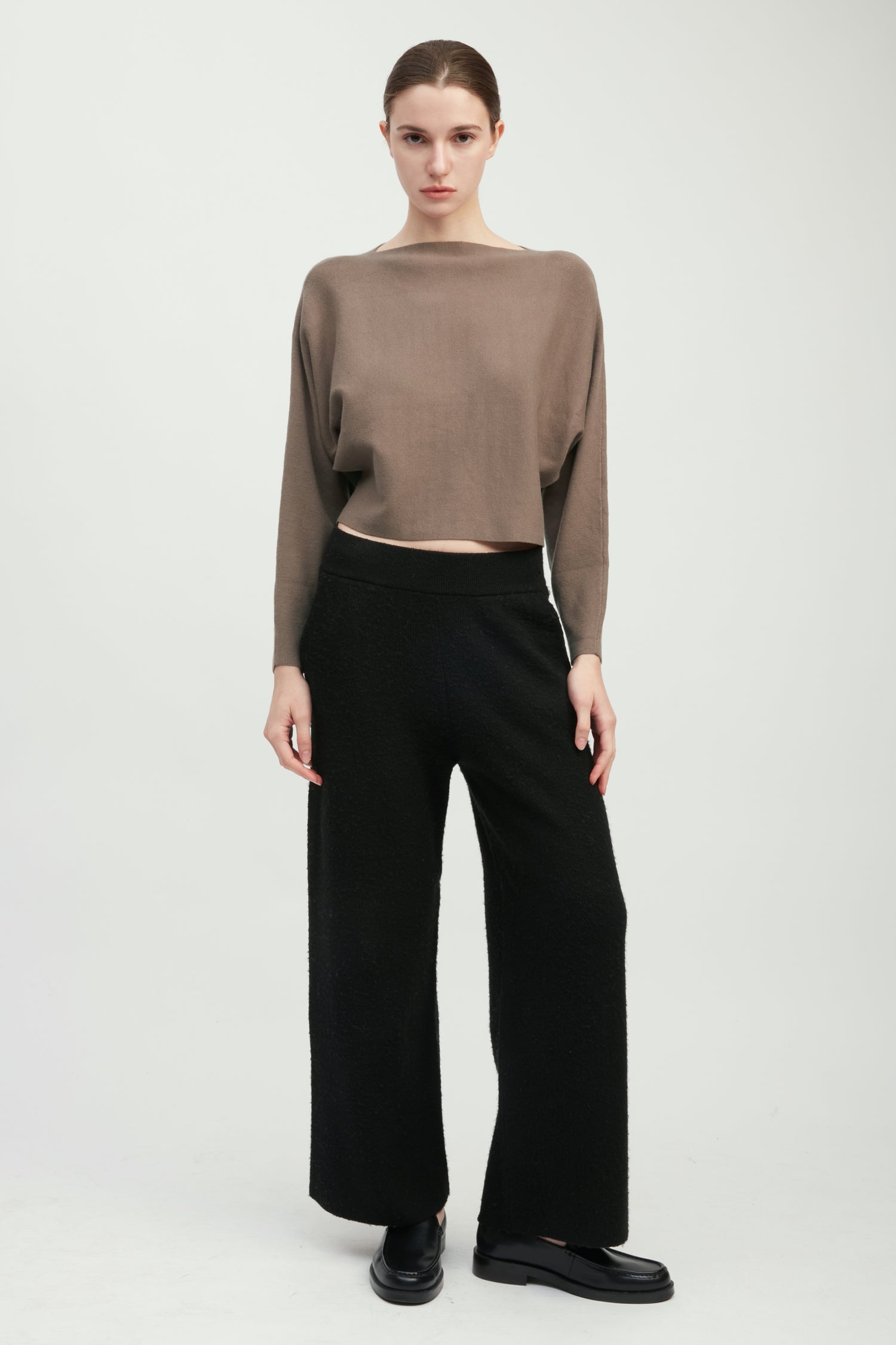 Boatneck Clean Hem Sweater