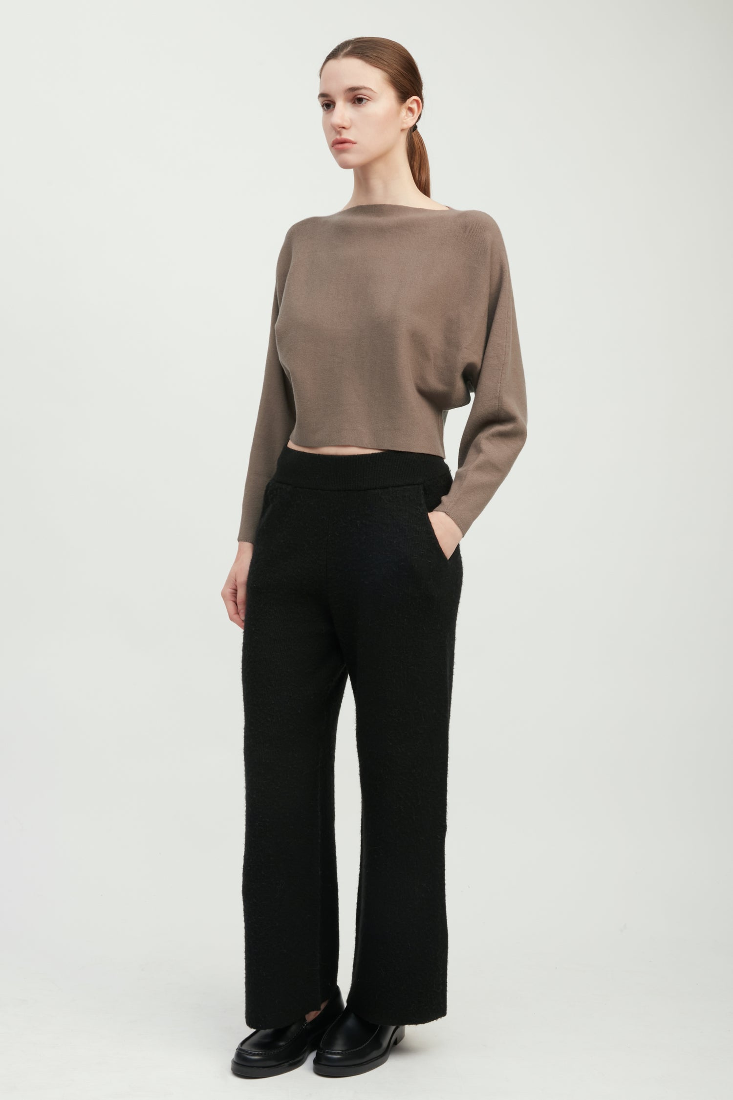 Boatneck Clean Hem Sweater