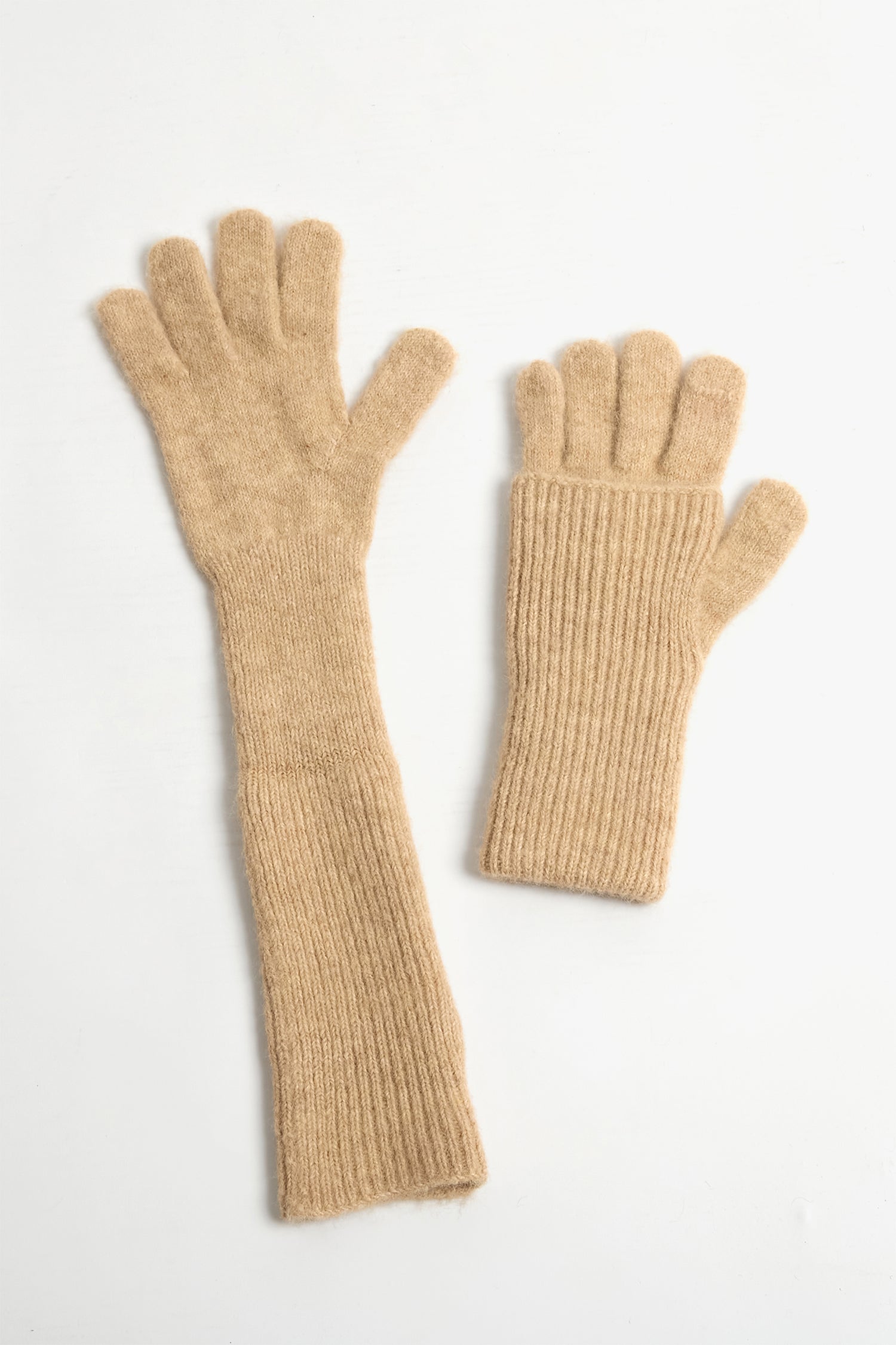 Chunky Rib Fingerhole Gloves