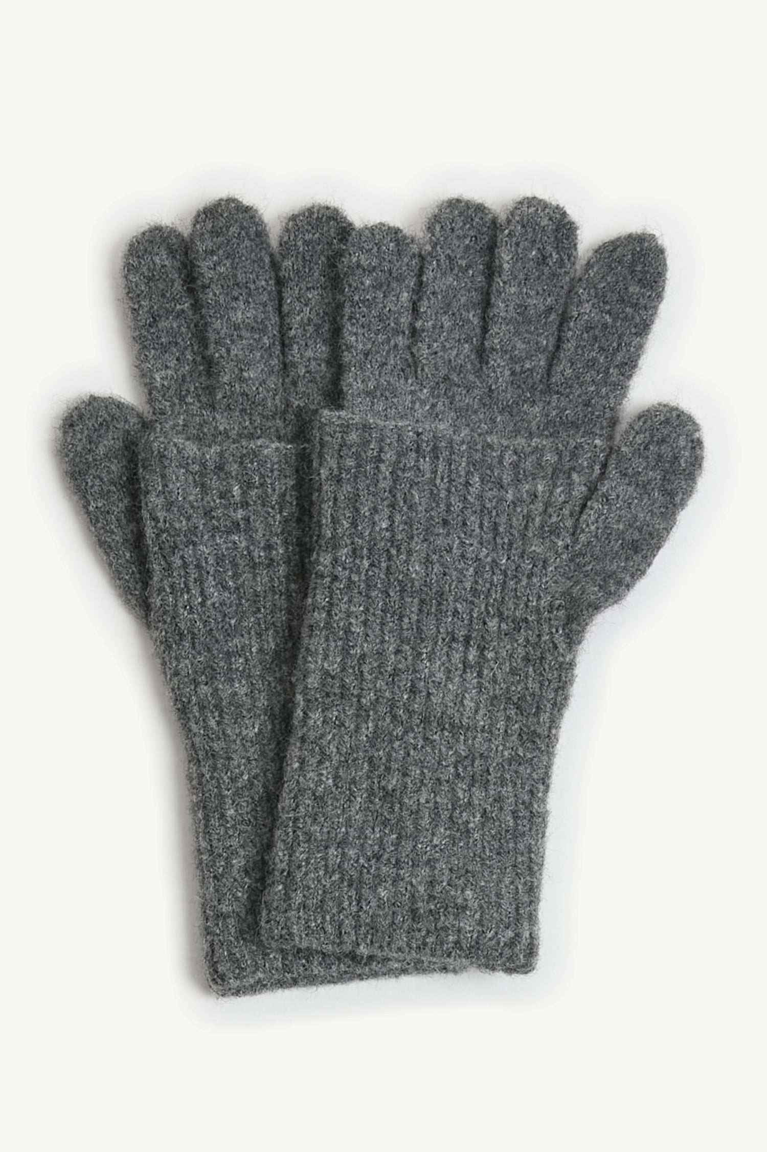 Chunky Rib Fingerhole Gloves