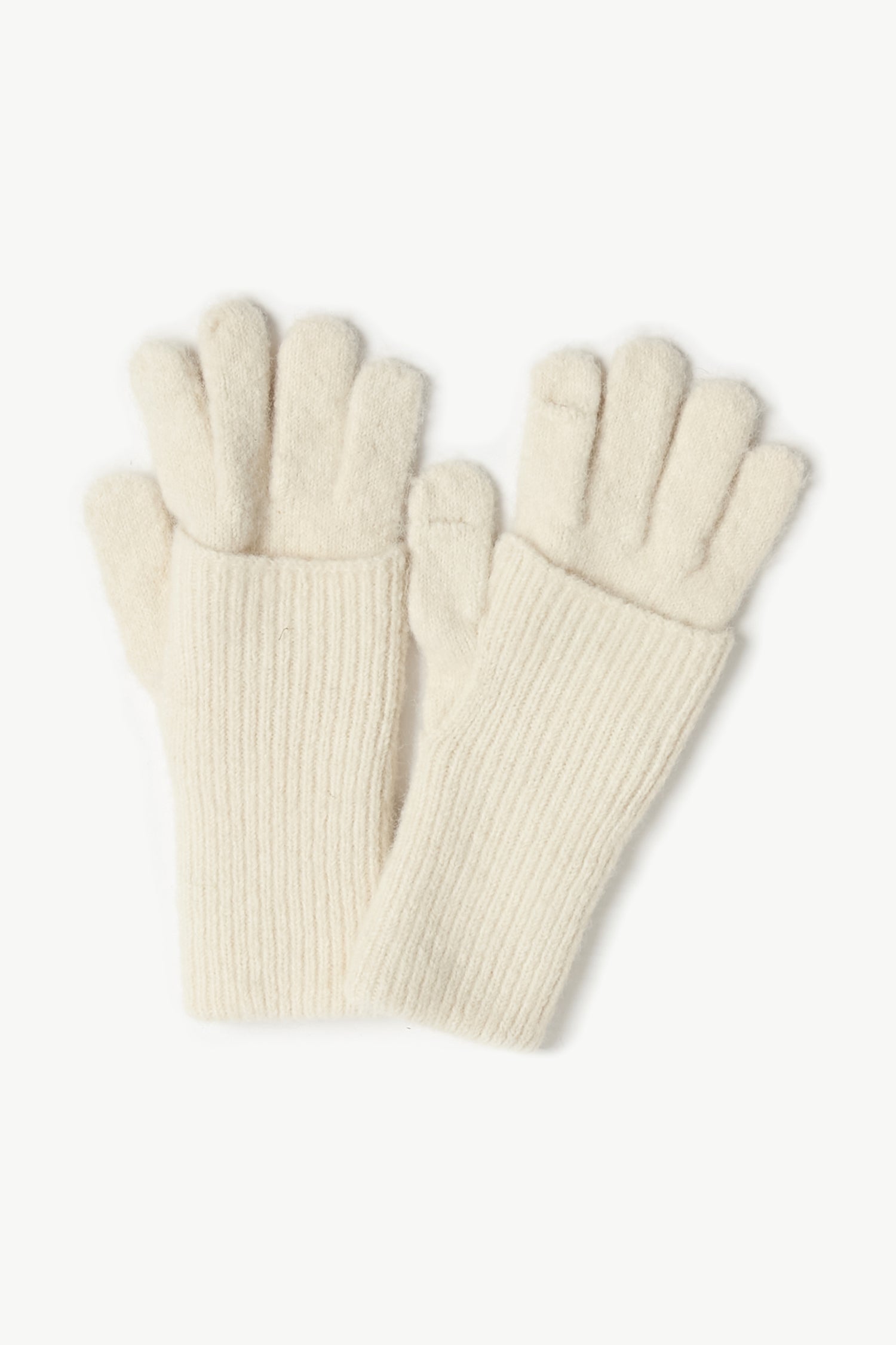Chunky Rib Fingerhole Gloves