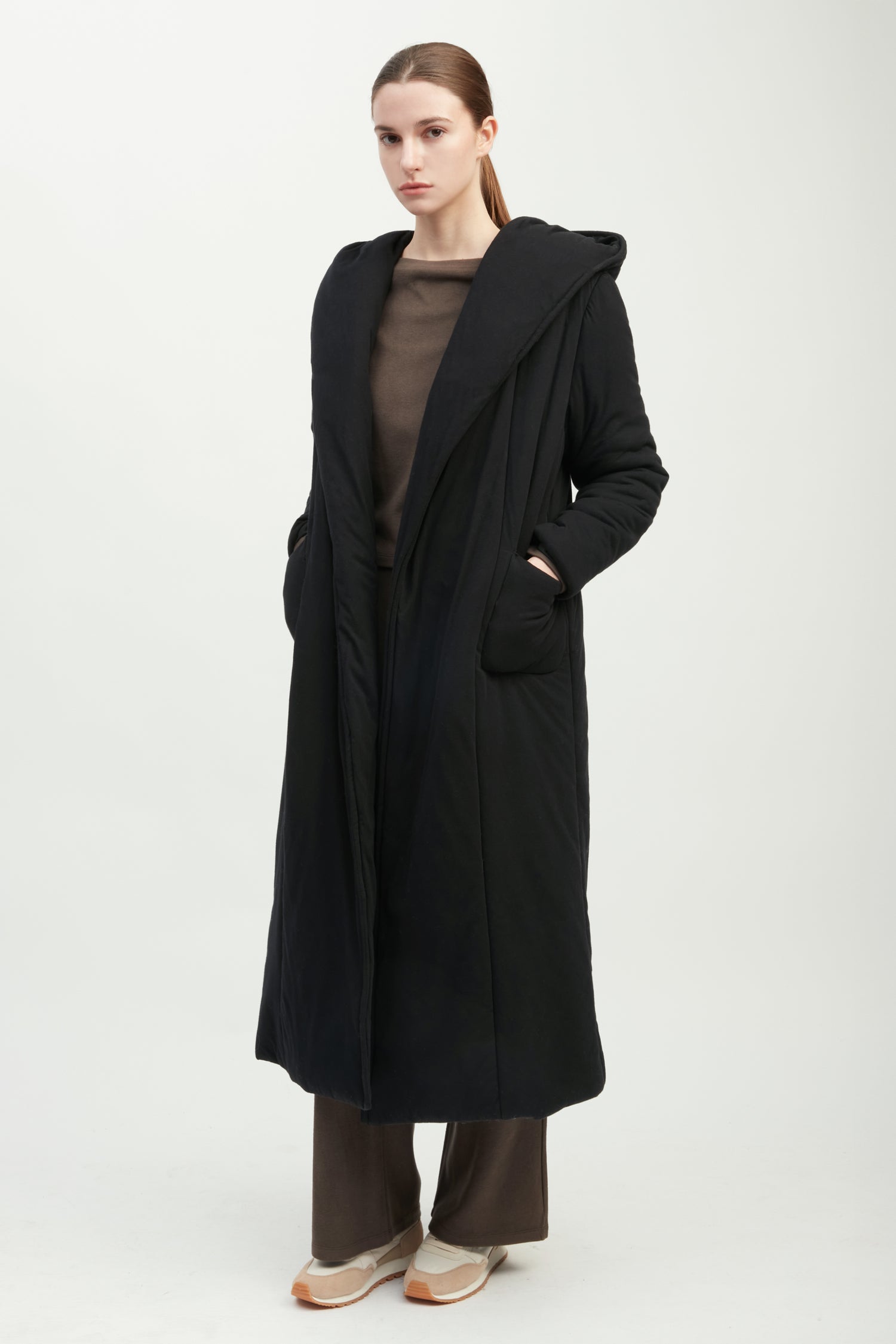 Belted Cotton Jersey Robe Coat