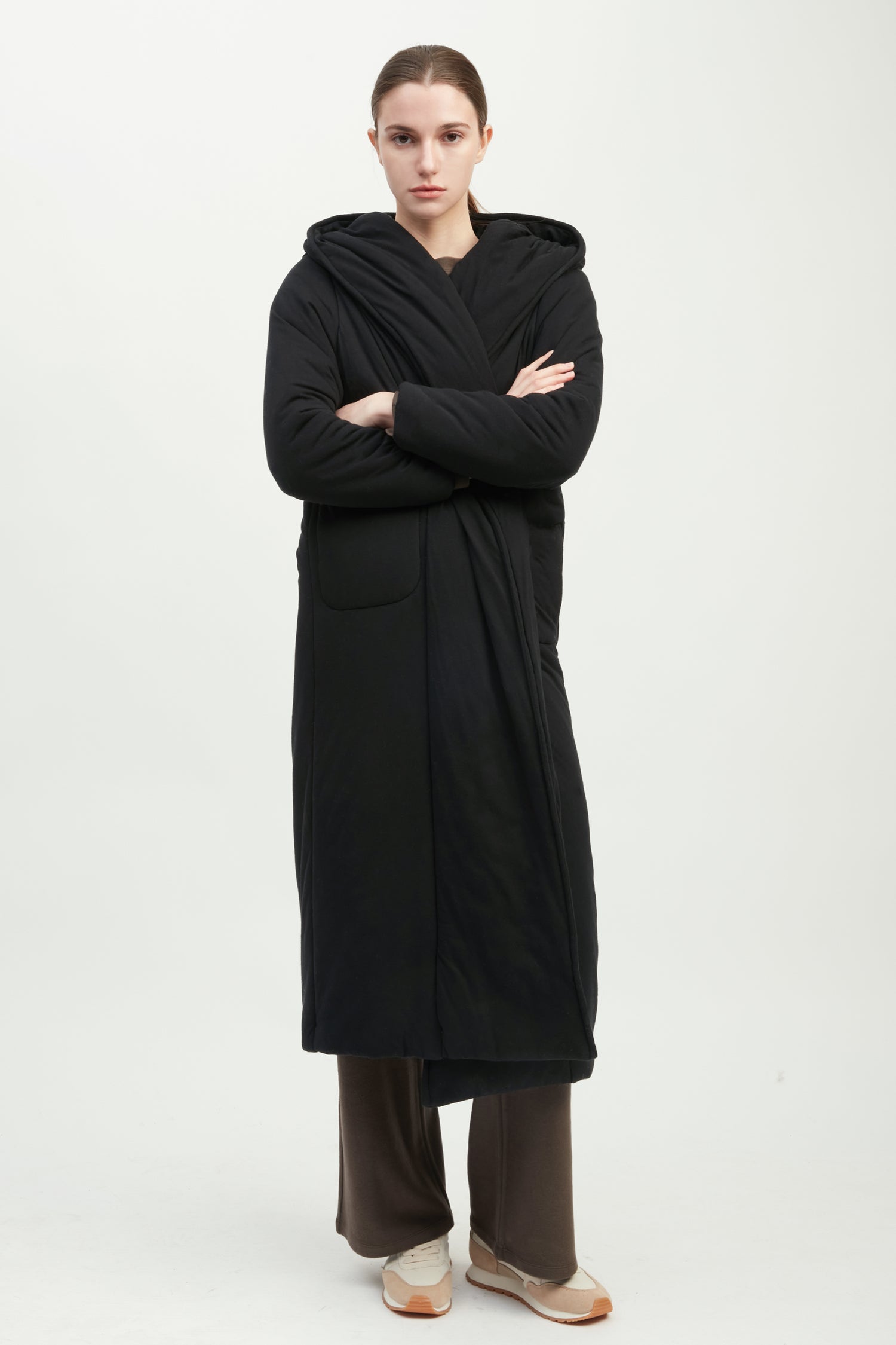 Belted Cotton Jersey Robe Coat