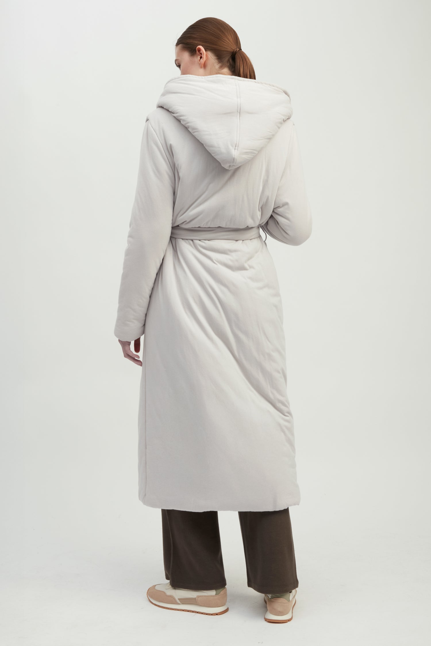 Belted Cotton Jersey Robe Coat