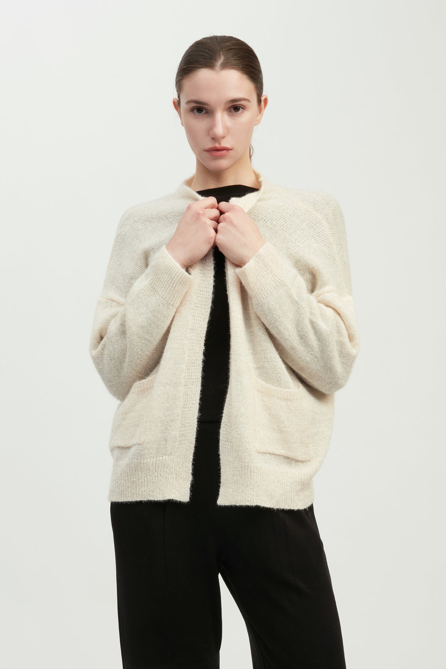 Shiny Feather Cardigan