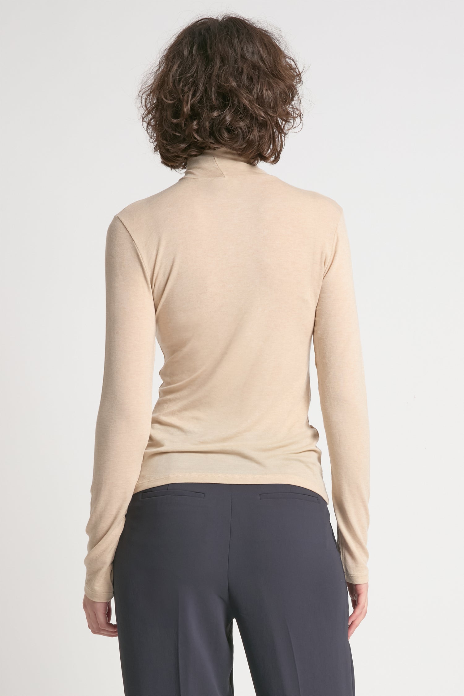 Ultra Stretch Tencel High Neck Top