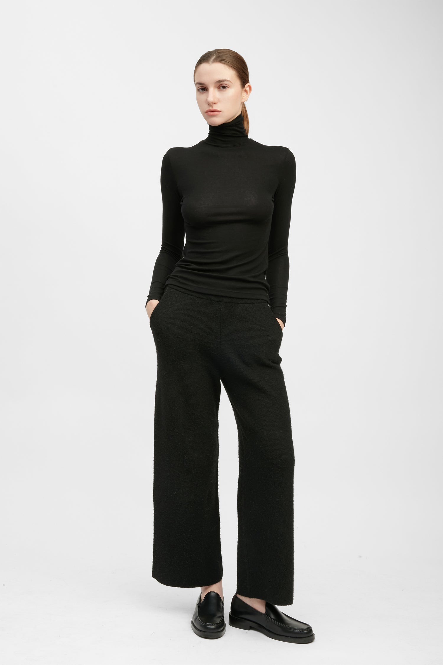 Ultra Stretch Tencel High Neck Top