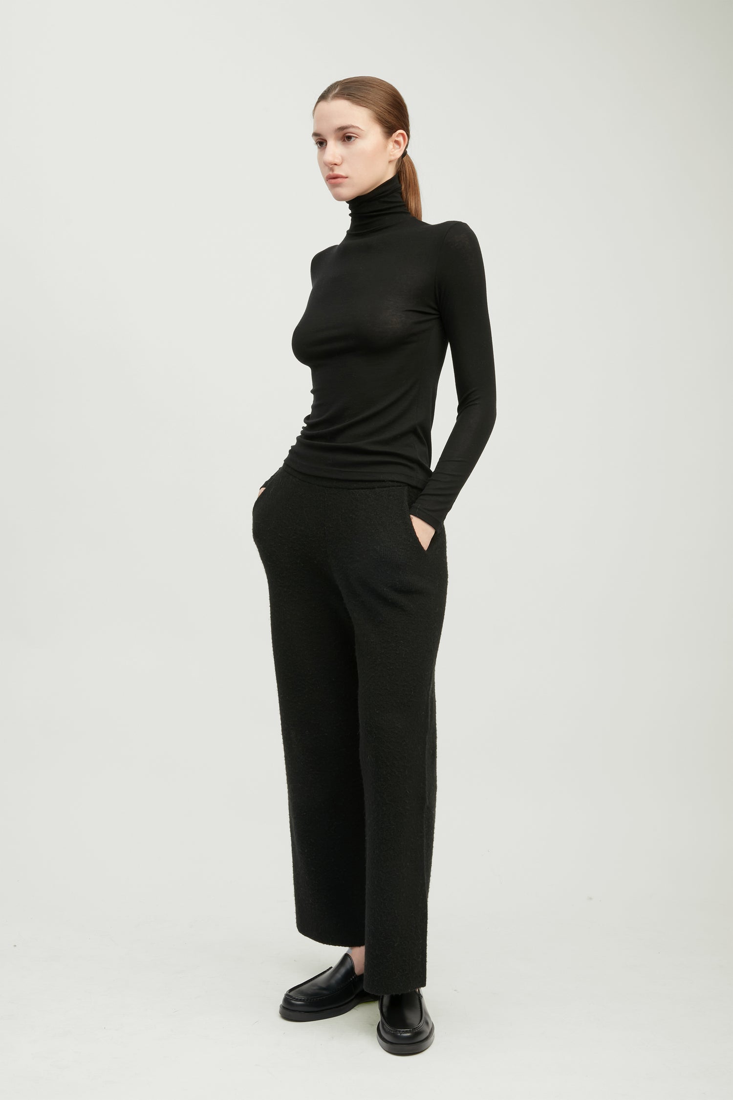 Ultra Stretch Tencel High Neck Top
