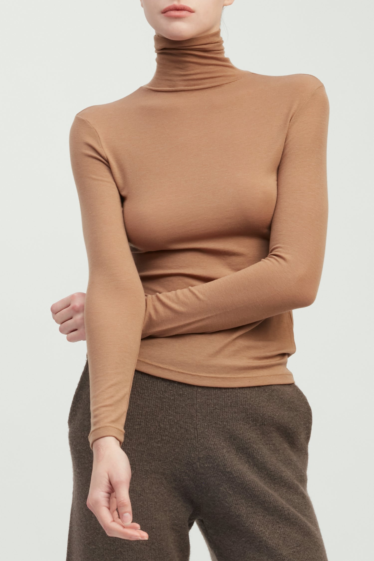 Ultra Stretch Tencel High Neck Top