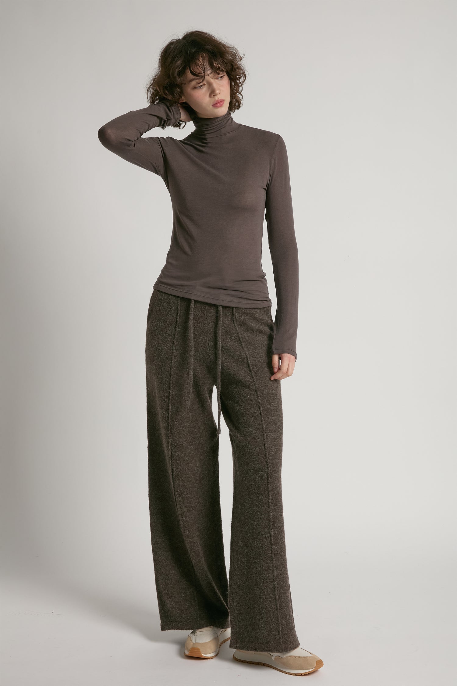 Ultra Stretch Tencel High Neck Top