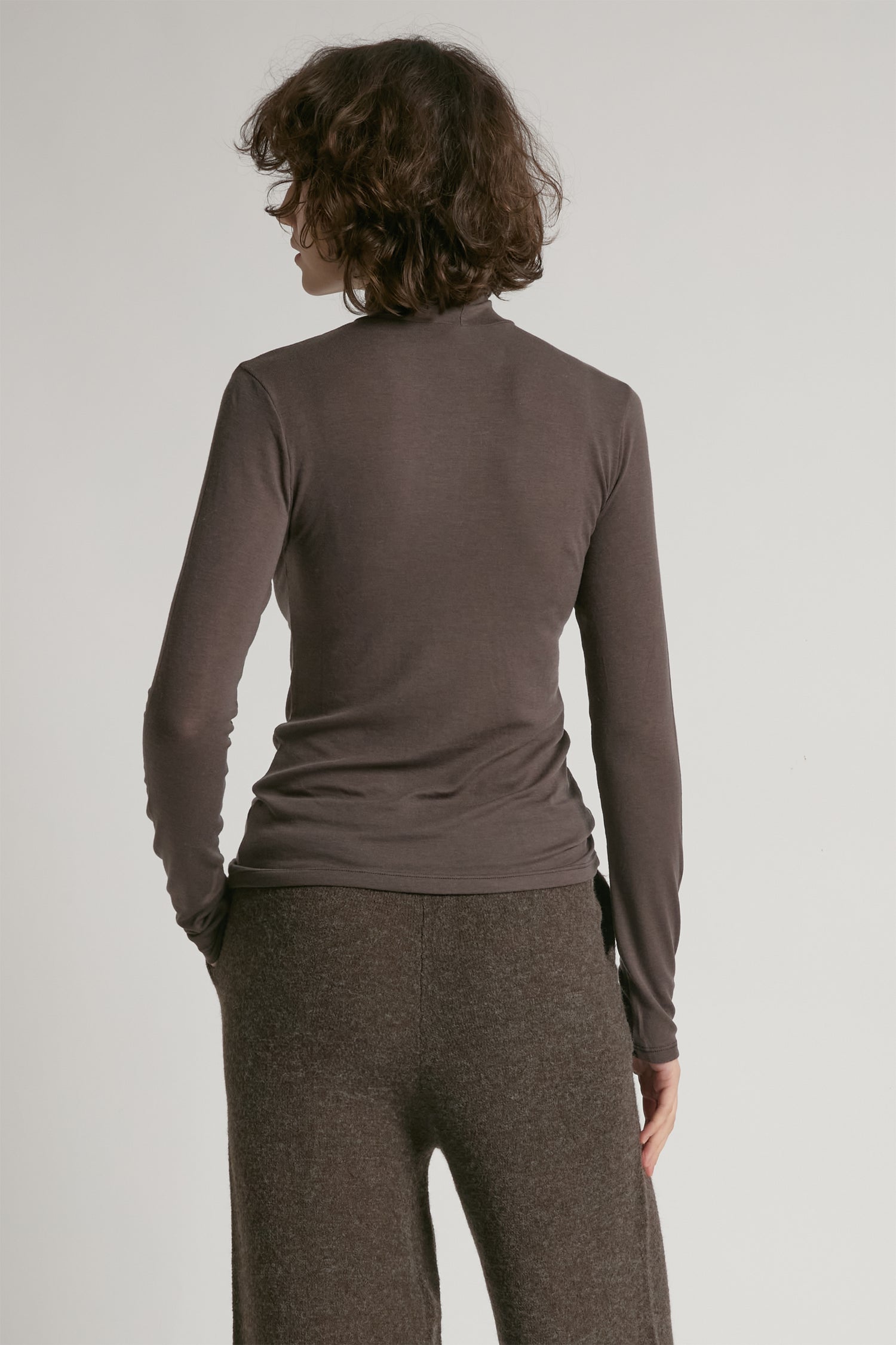 Ultra Stretch Tencel High Neck Top