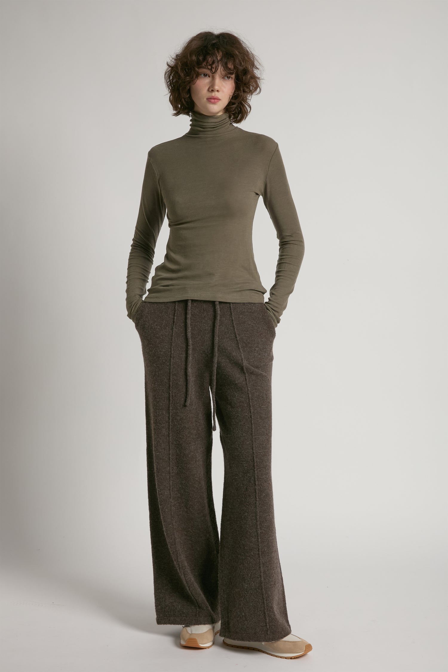 Ultra Stretch Tencel High Neck Top