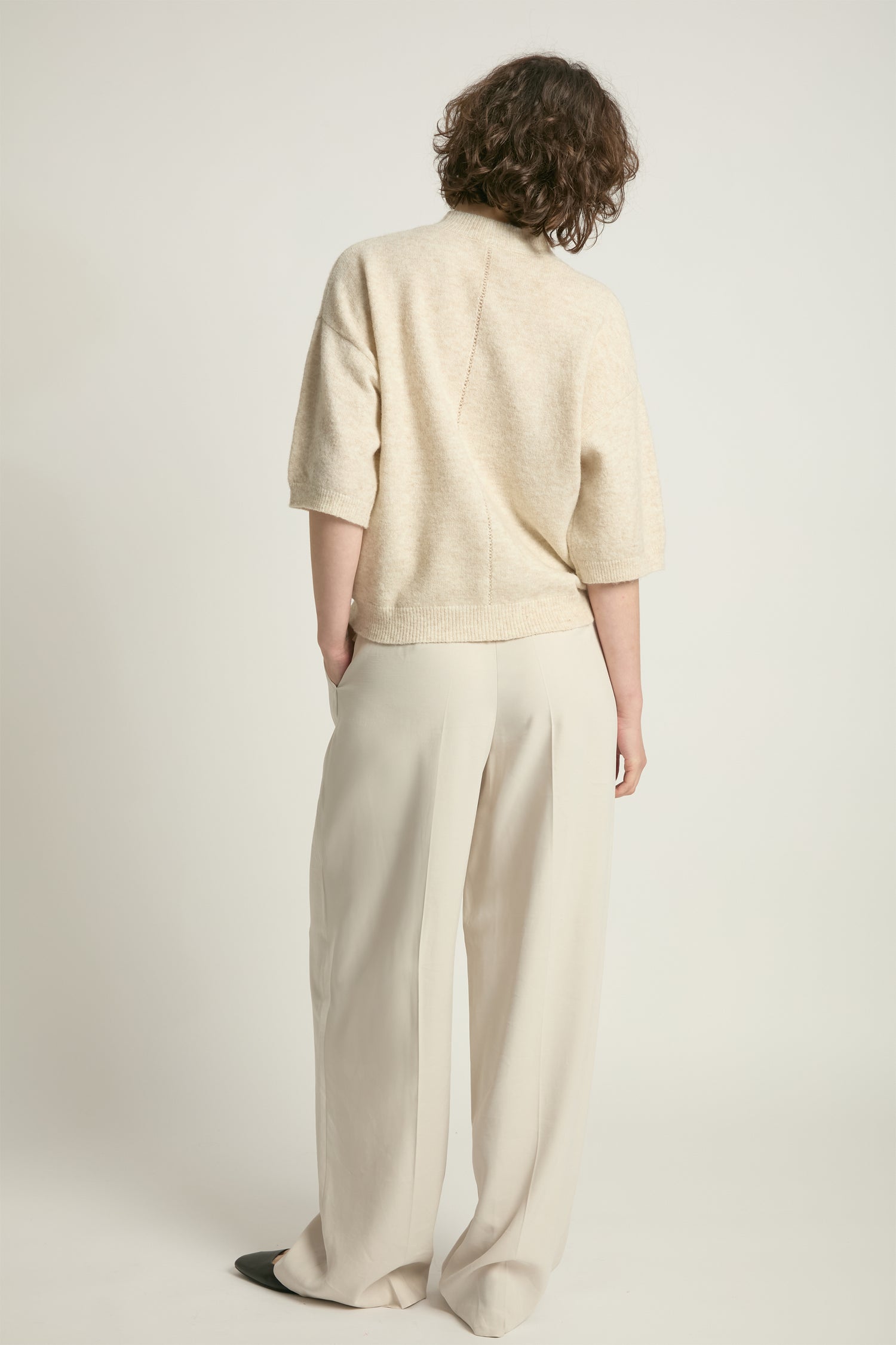 Mockneck Half Sleeve Sweater