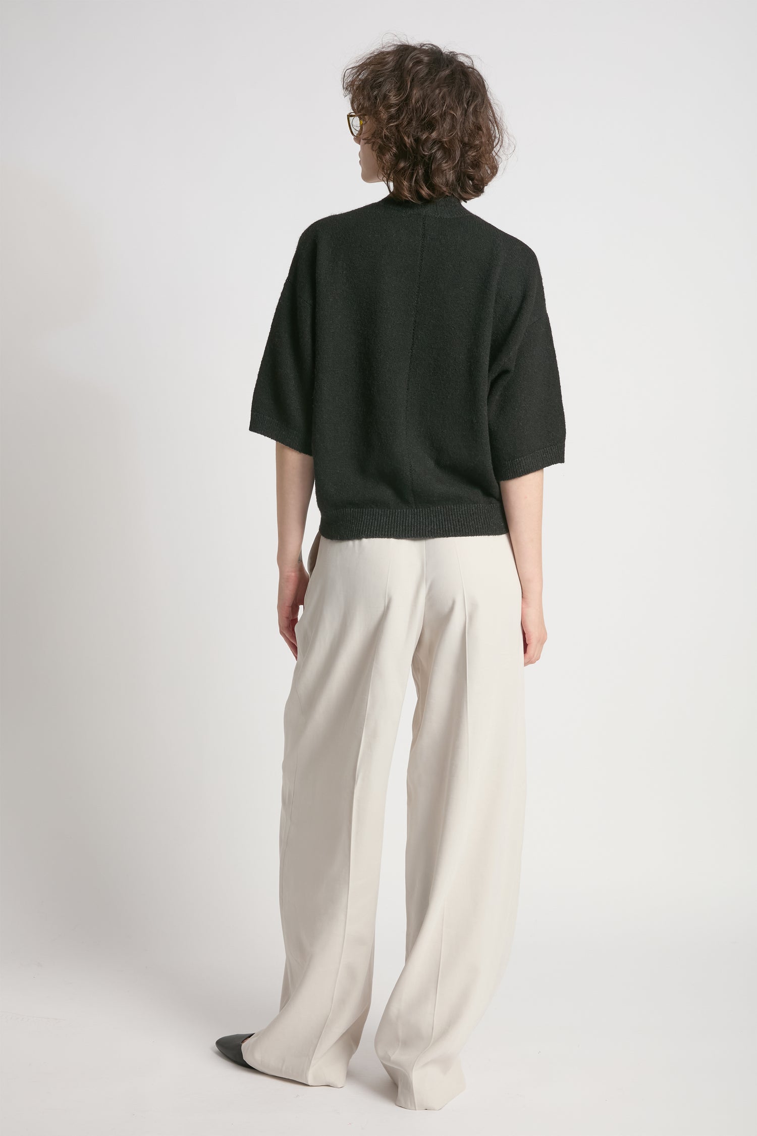 Mockneck Half Sleeve Sweater