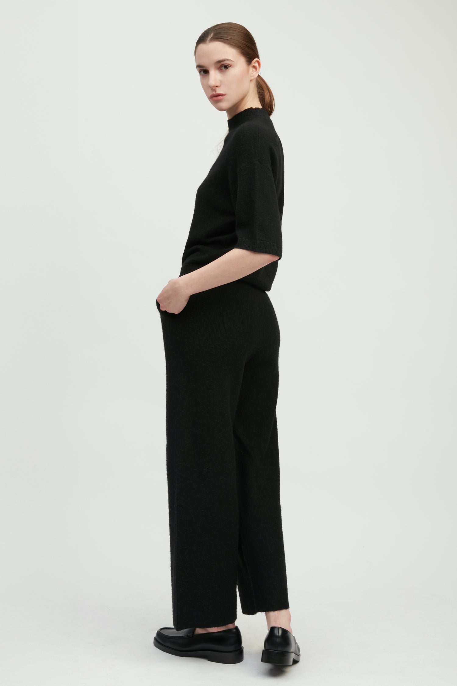 Mockneck Half Sleeve Sweater