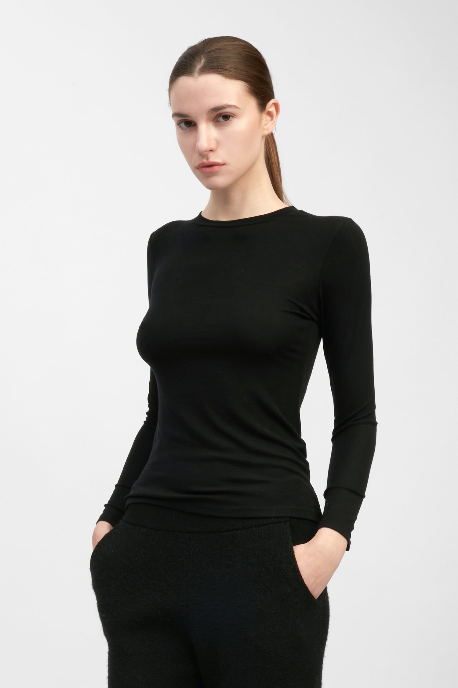 Ultra Stretch Tencel Long Sleeve T-shirt