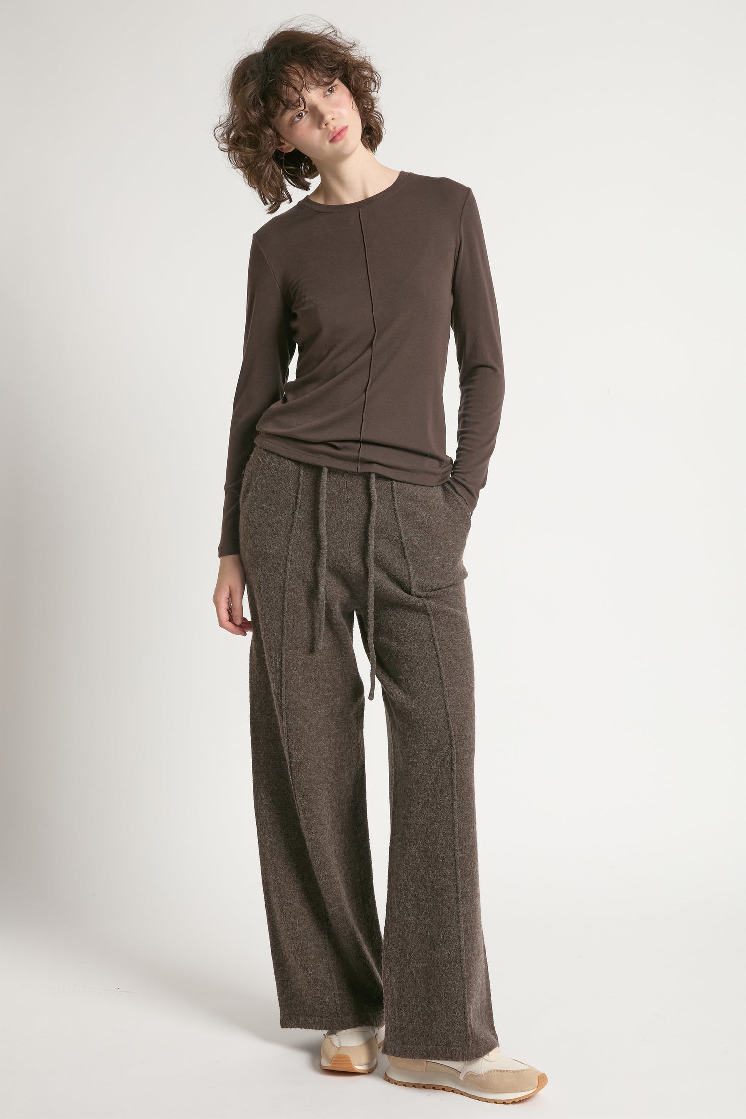 Ultra Stretch Tencel Front Seam Top