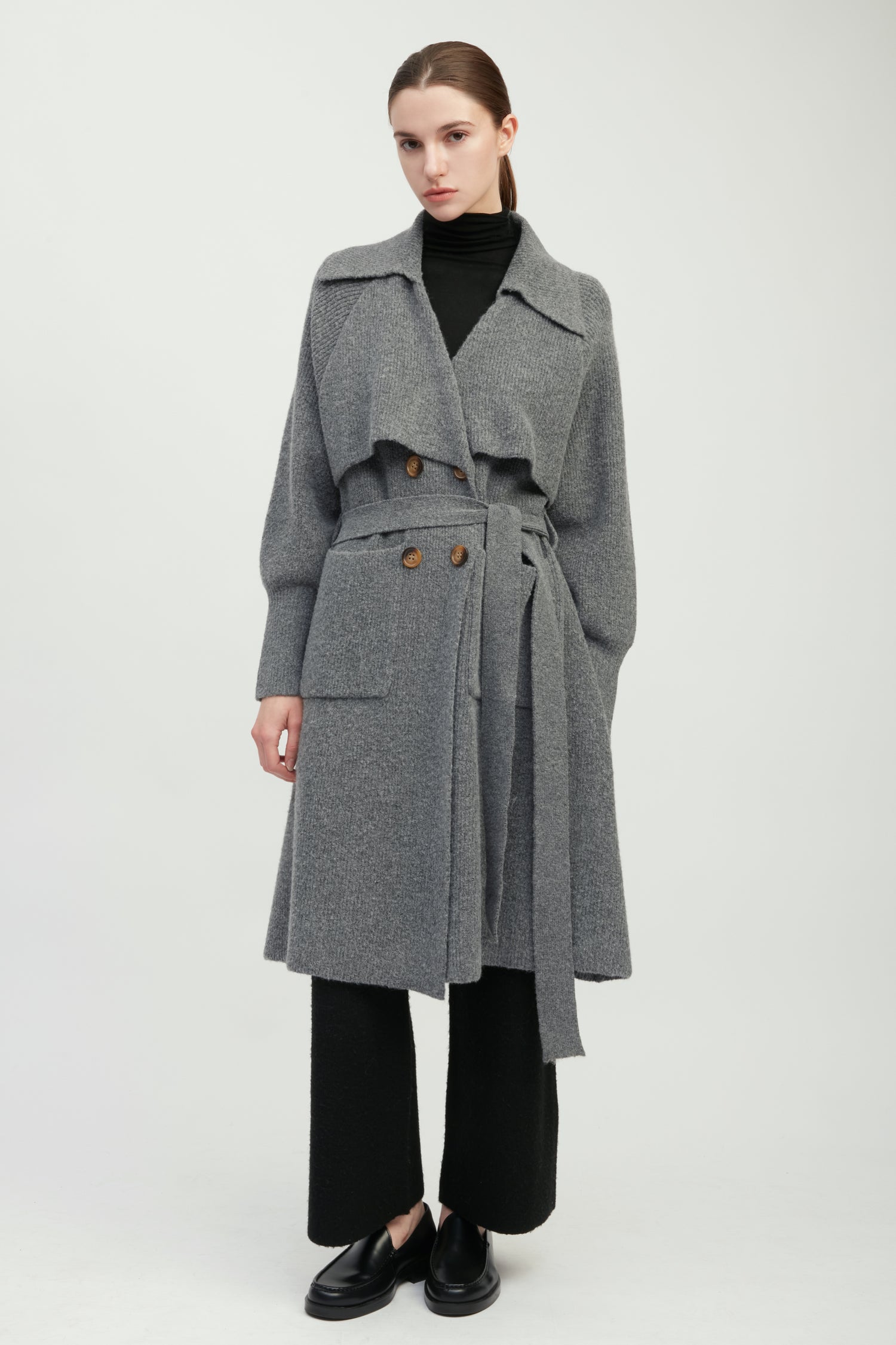 Trench Cardigan Coat