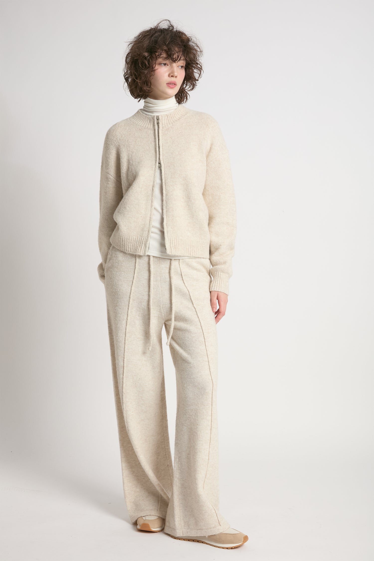 Crop Zip-up Cardigan