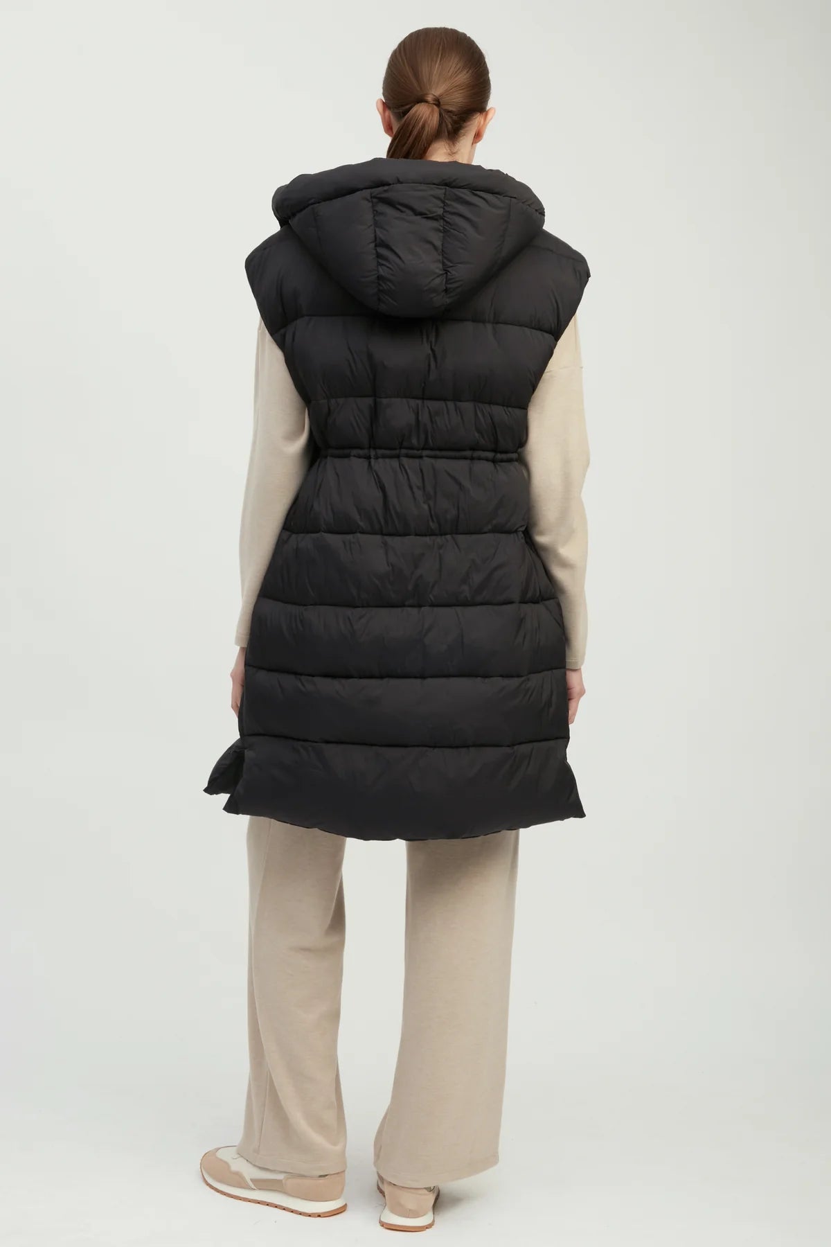 Hourglass Long Puffer Vest