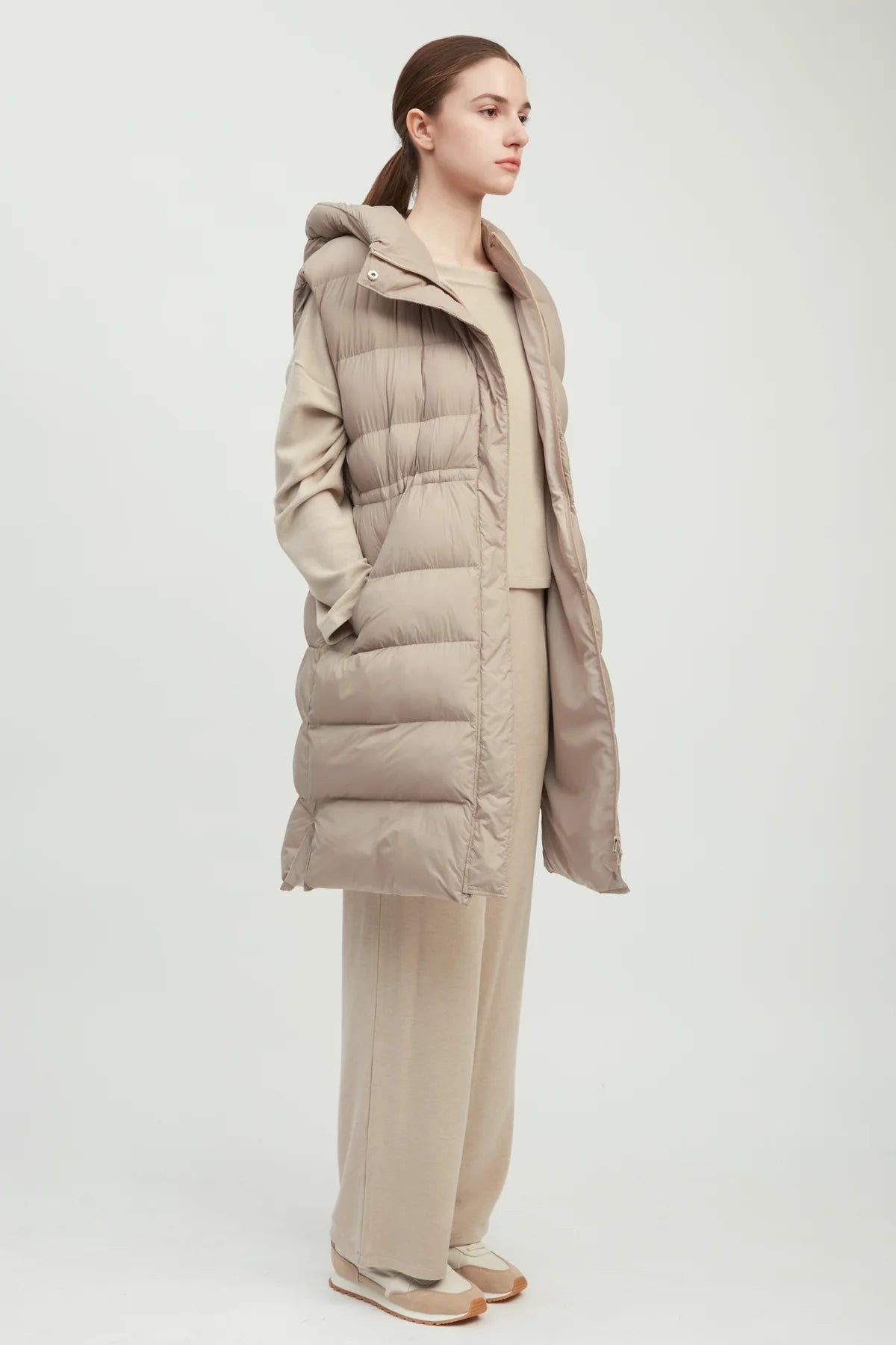 Hourglass Long Puffer Vest