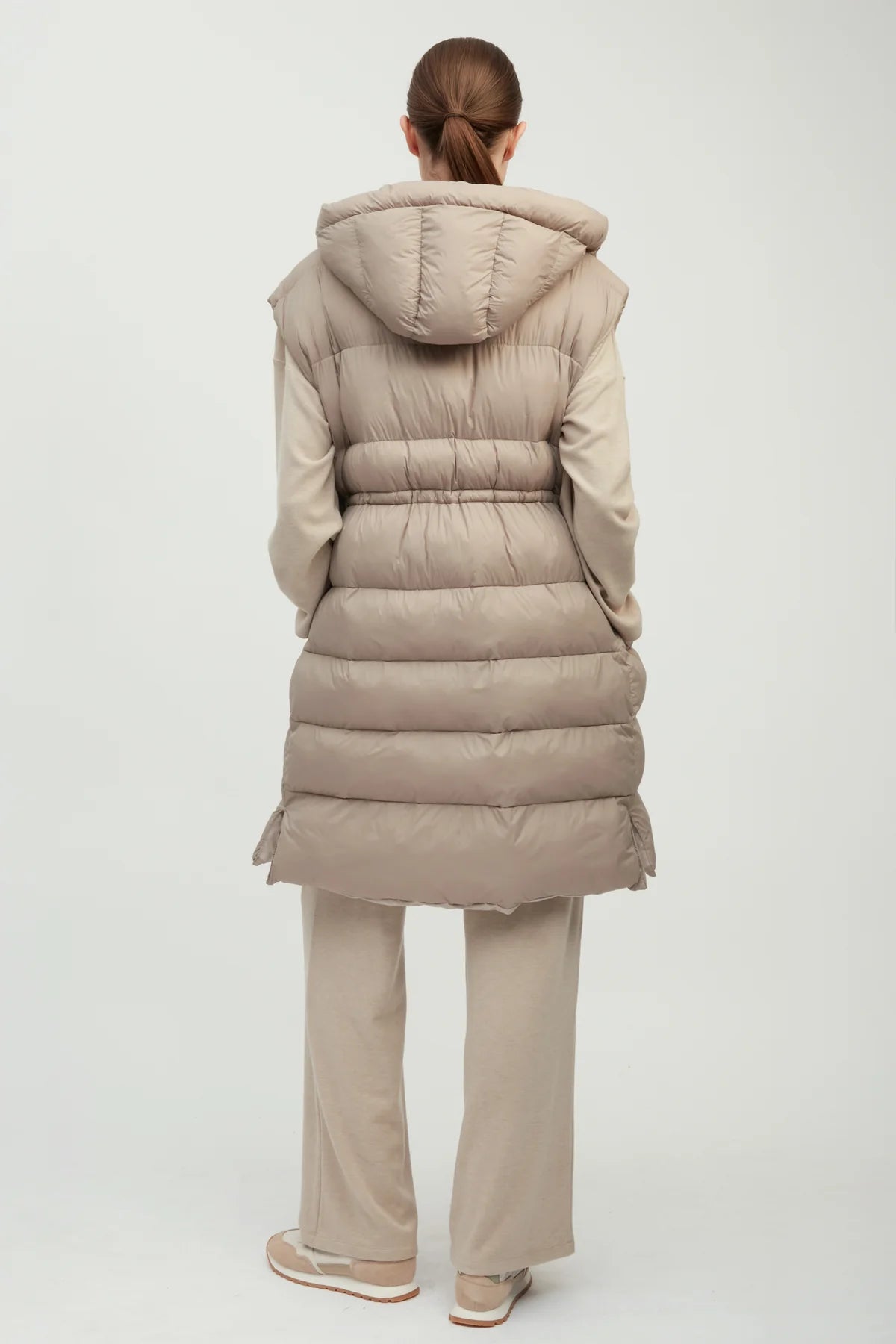 Hourglass Long Puffer Vest