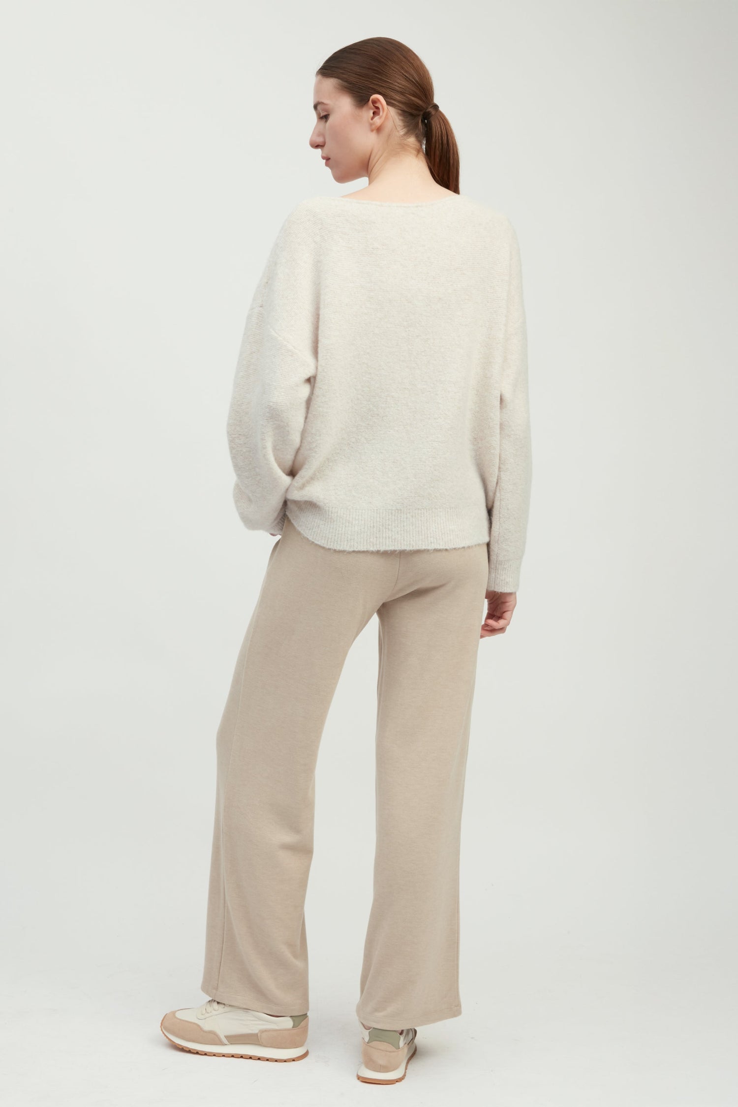 Airy Waffle Boatneck Sweater