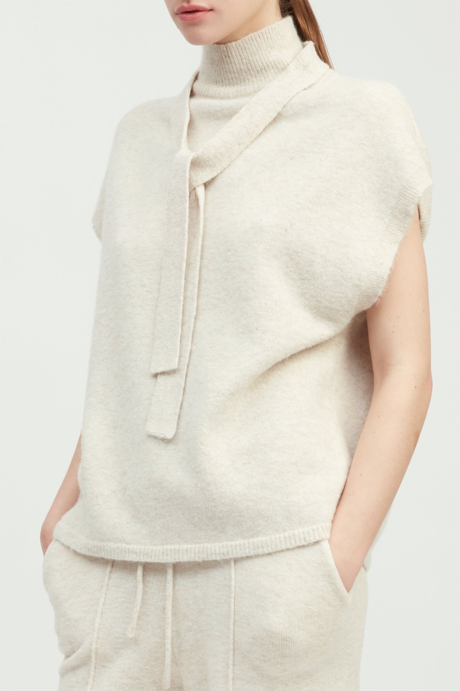Dual-Way Tie Knit Top