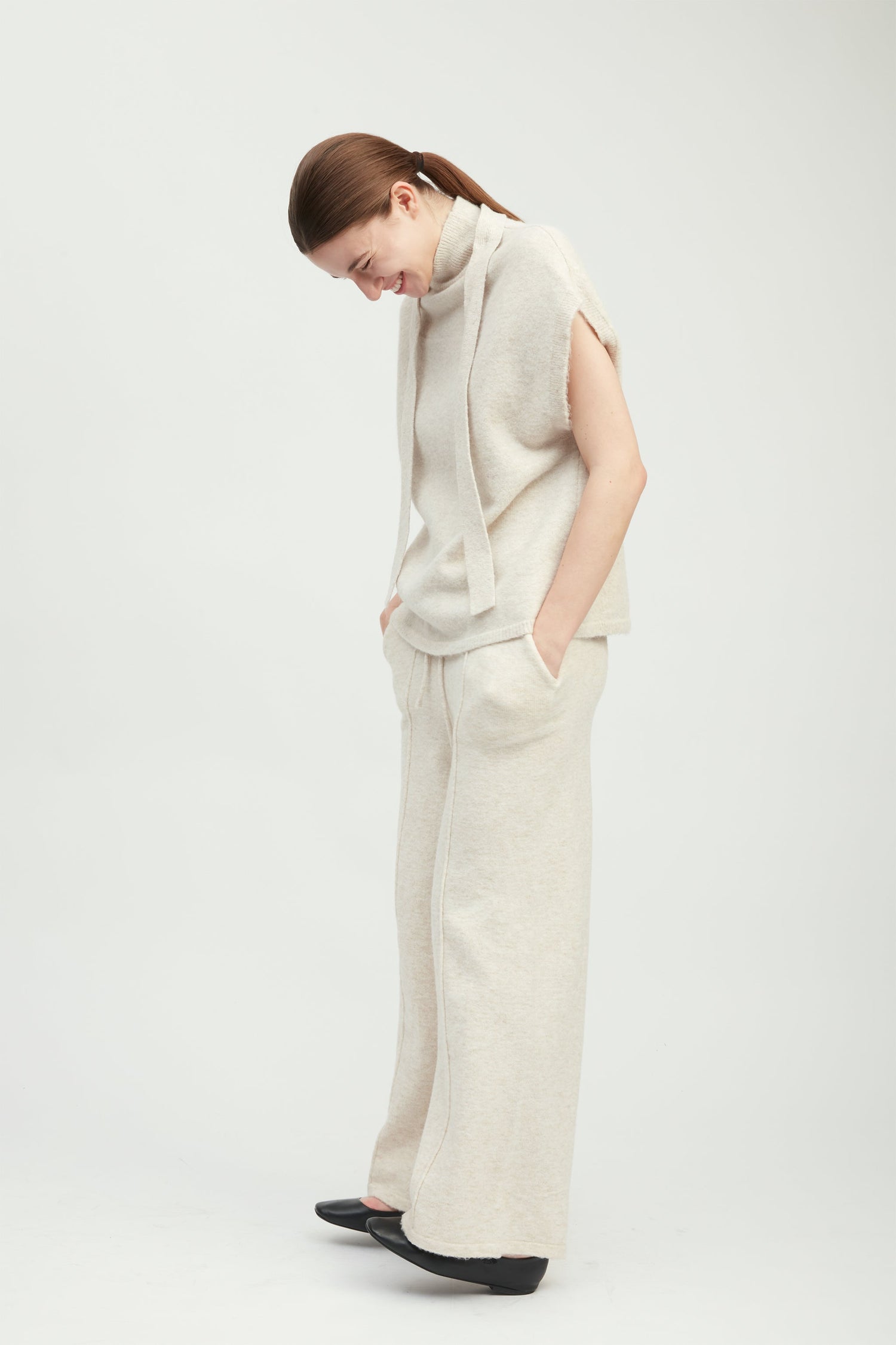 Dual-Way Tie Knit Top