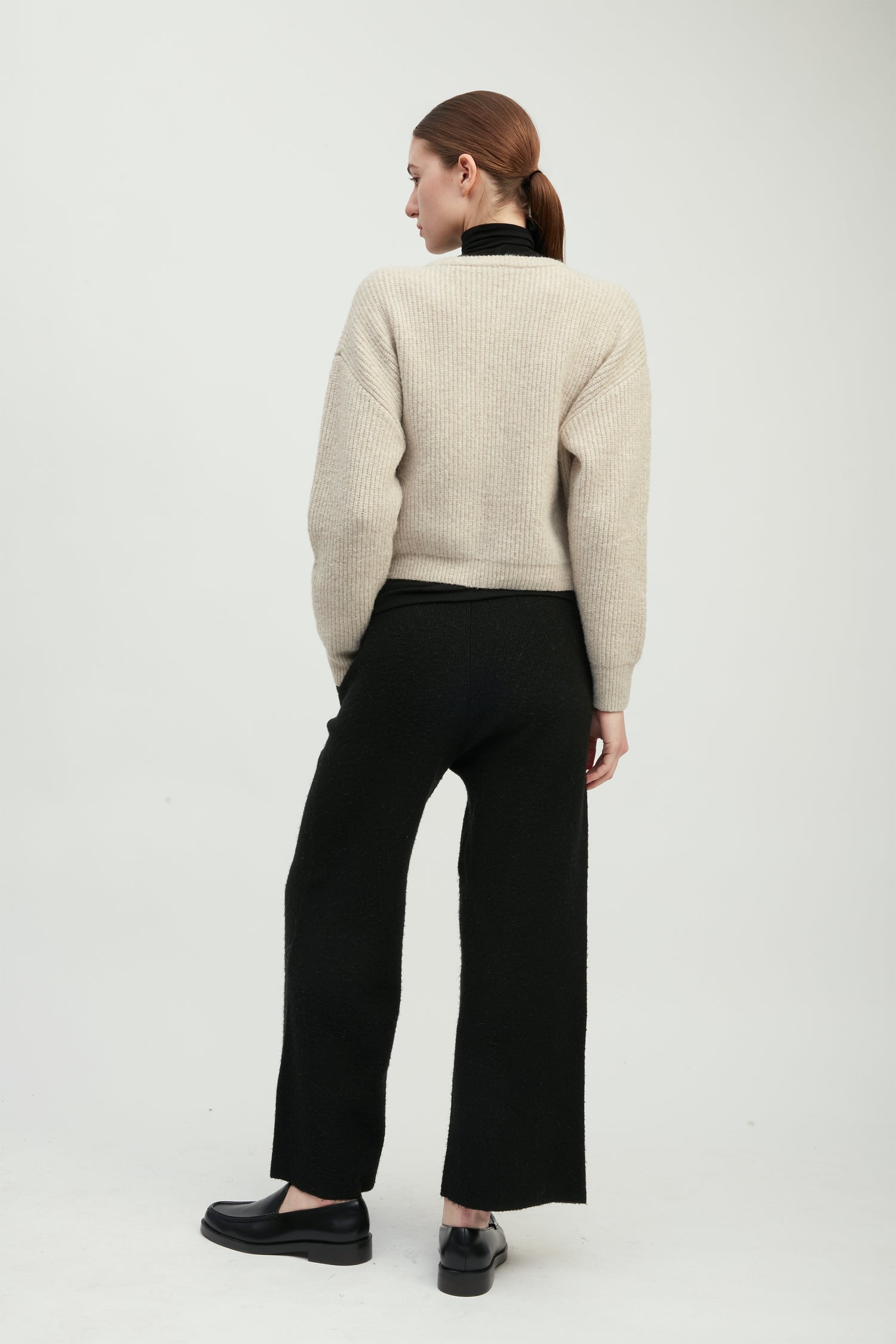 Rib Knit Zip Cardigan