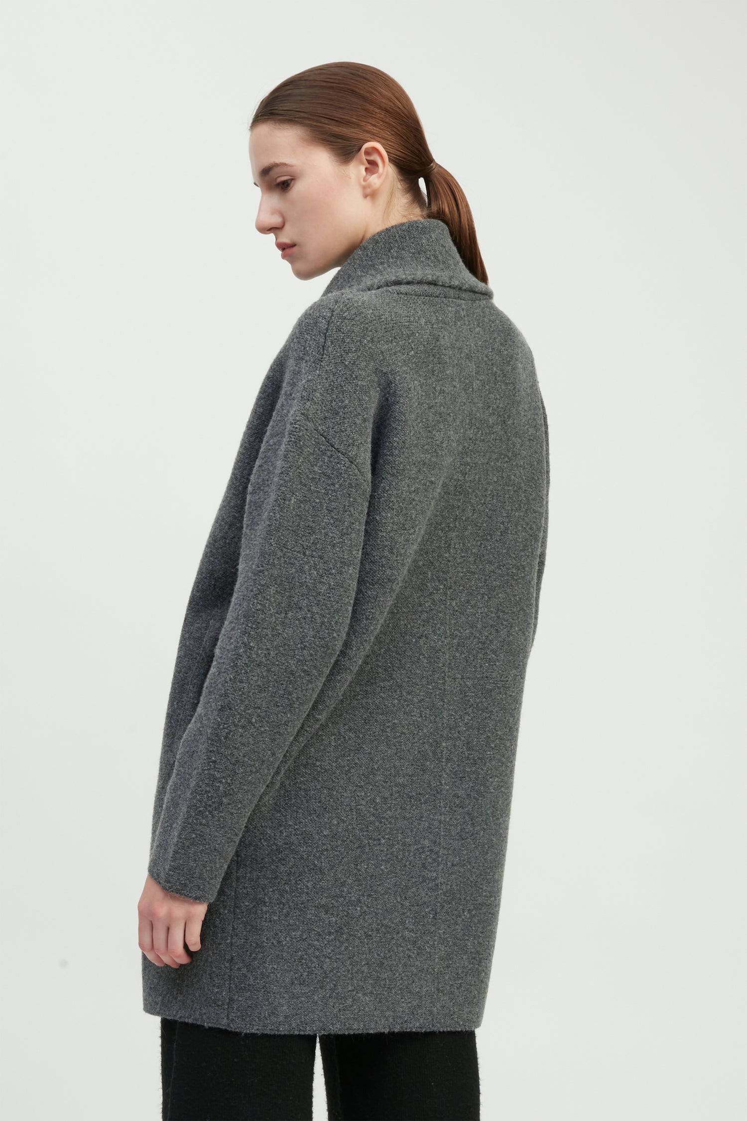 Double Faced Knit Long Coat