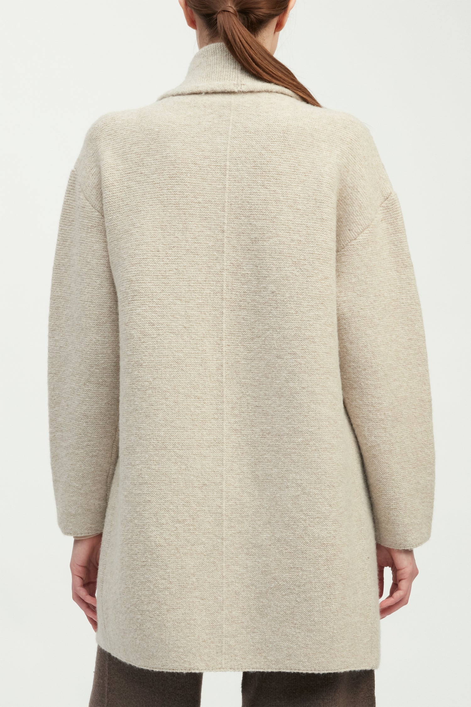 Double Faced Knit Long Coat