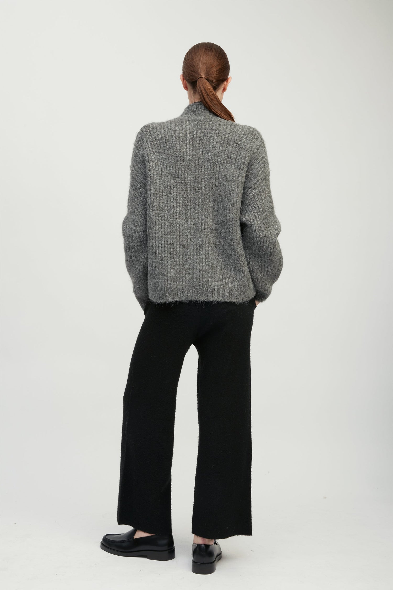 Alpaca Bomber Zip Cardigan