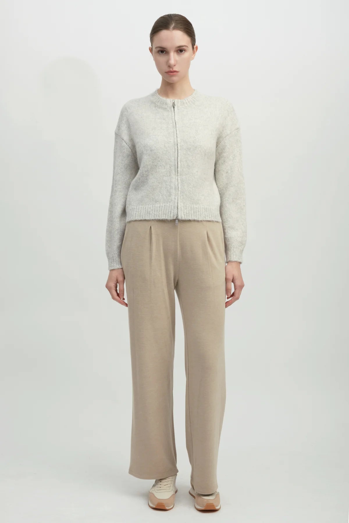 Alpaca Knit Bomber Cardigan
