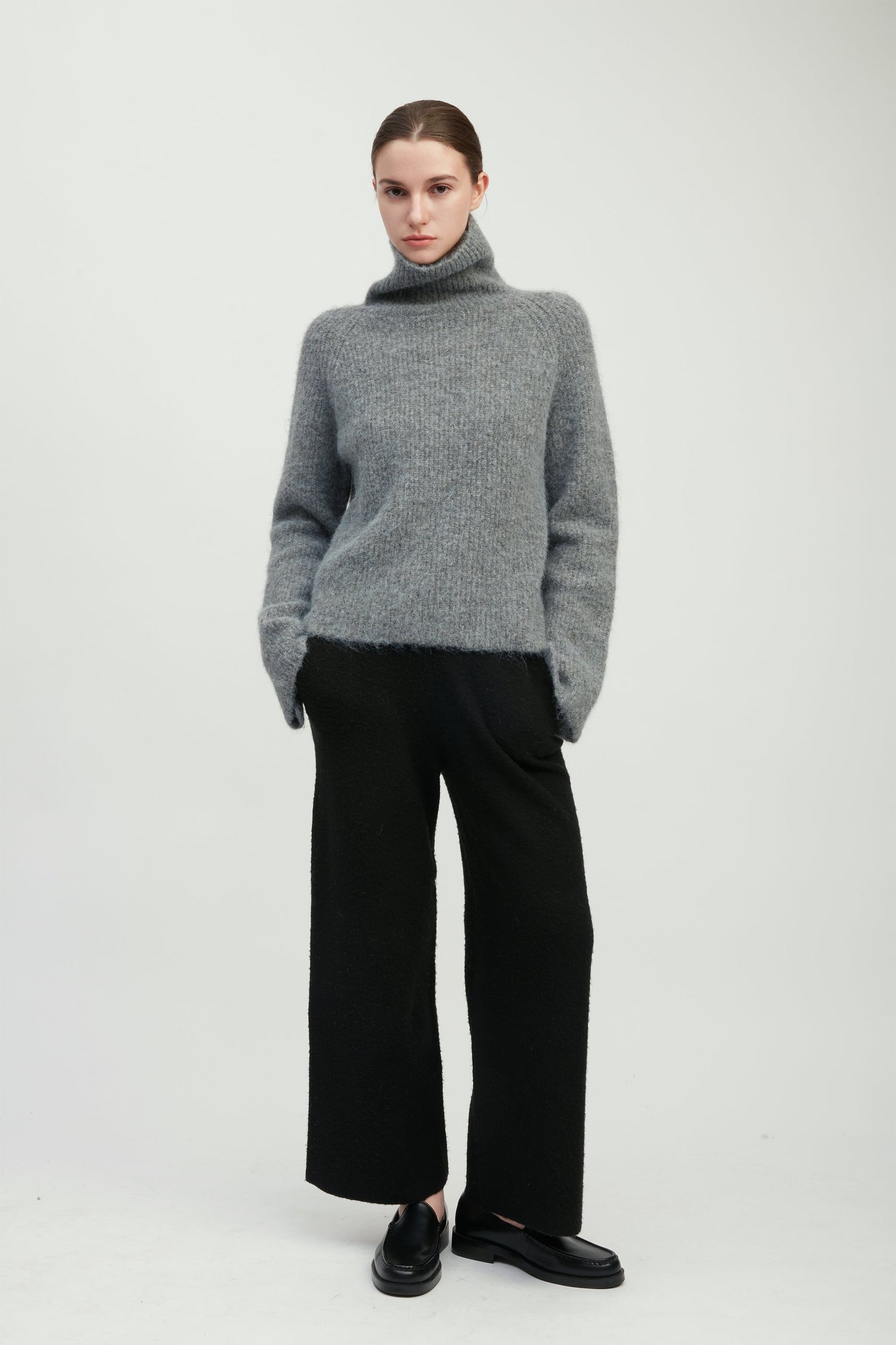 Mongol Soft Funnel Neck Sweater