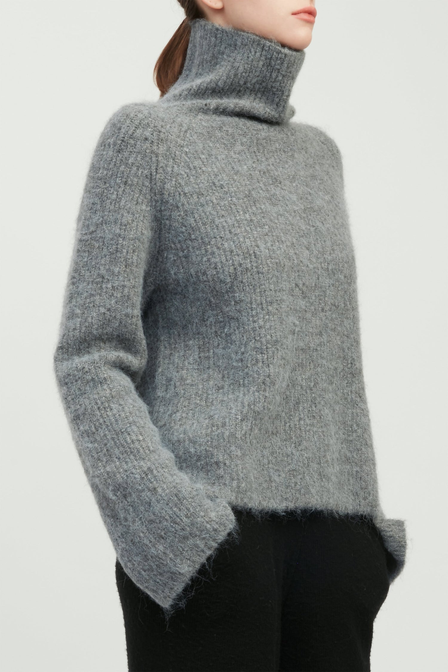 Mongol Soft Funnel Neck Sweater