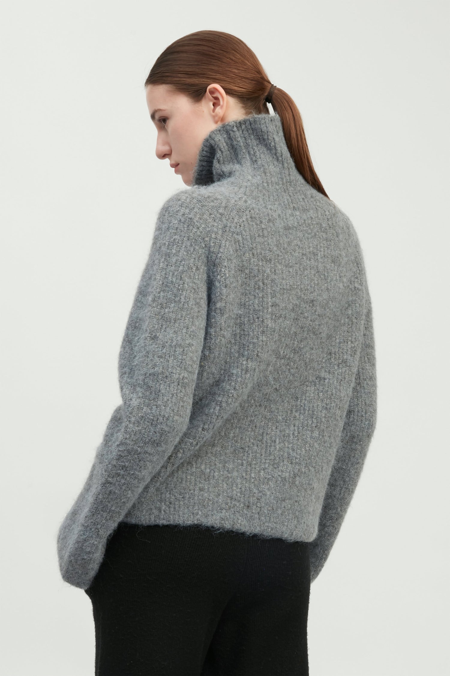 Mongol Soft Funnel Neck Sweater