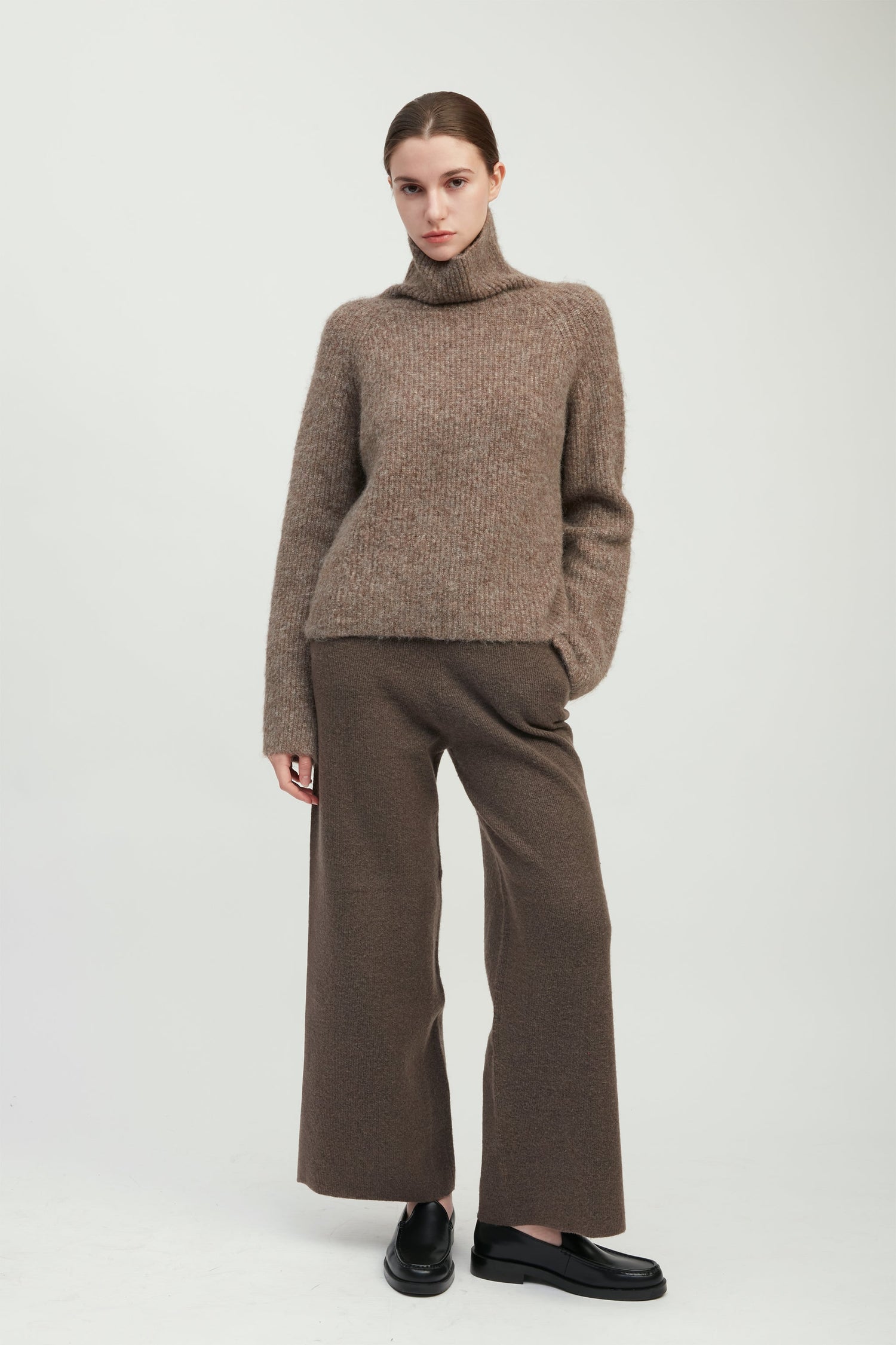 Mongol Soft Funnel Neck Sweater
