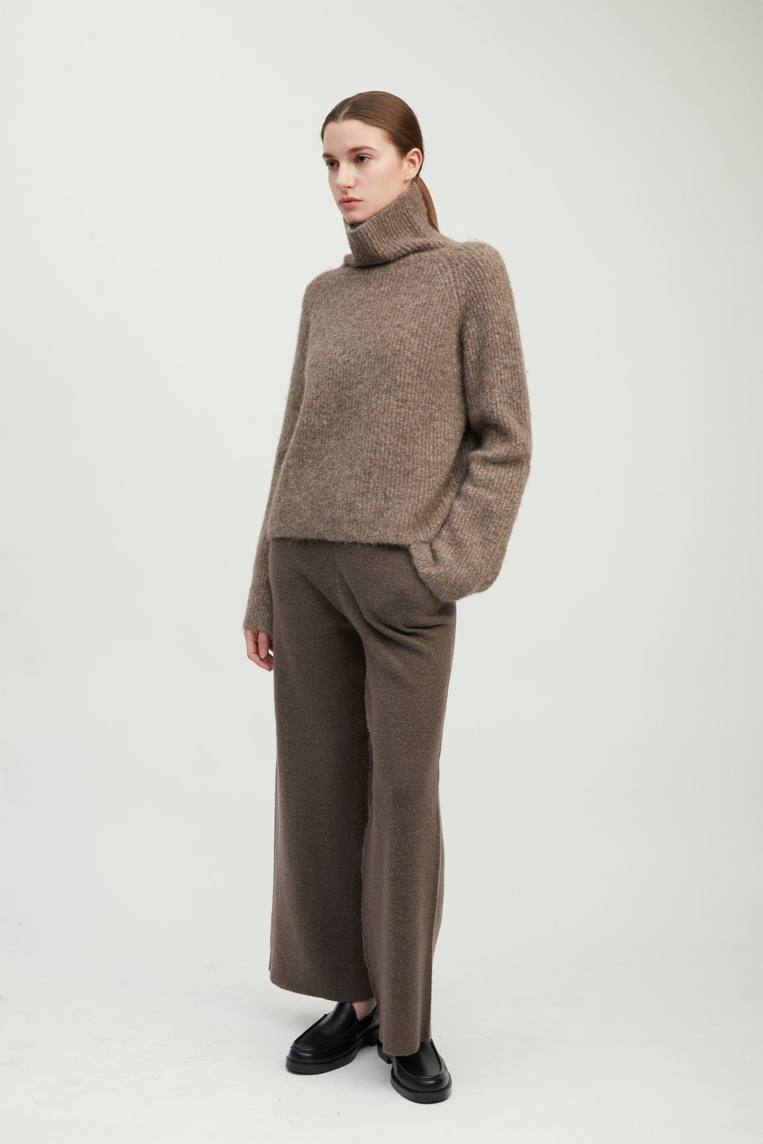 Mongol Soft Funnel Neck Sweater