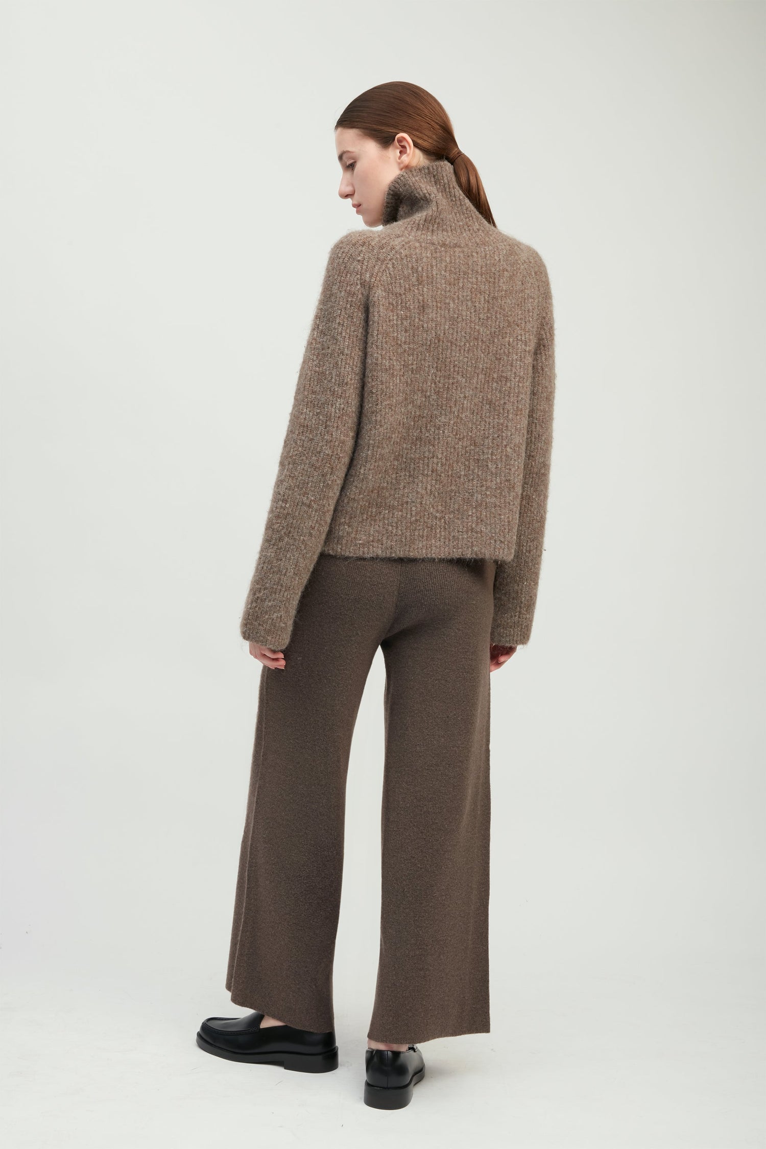 Mongol Soft Funnel Neck Sweater