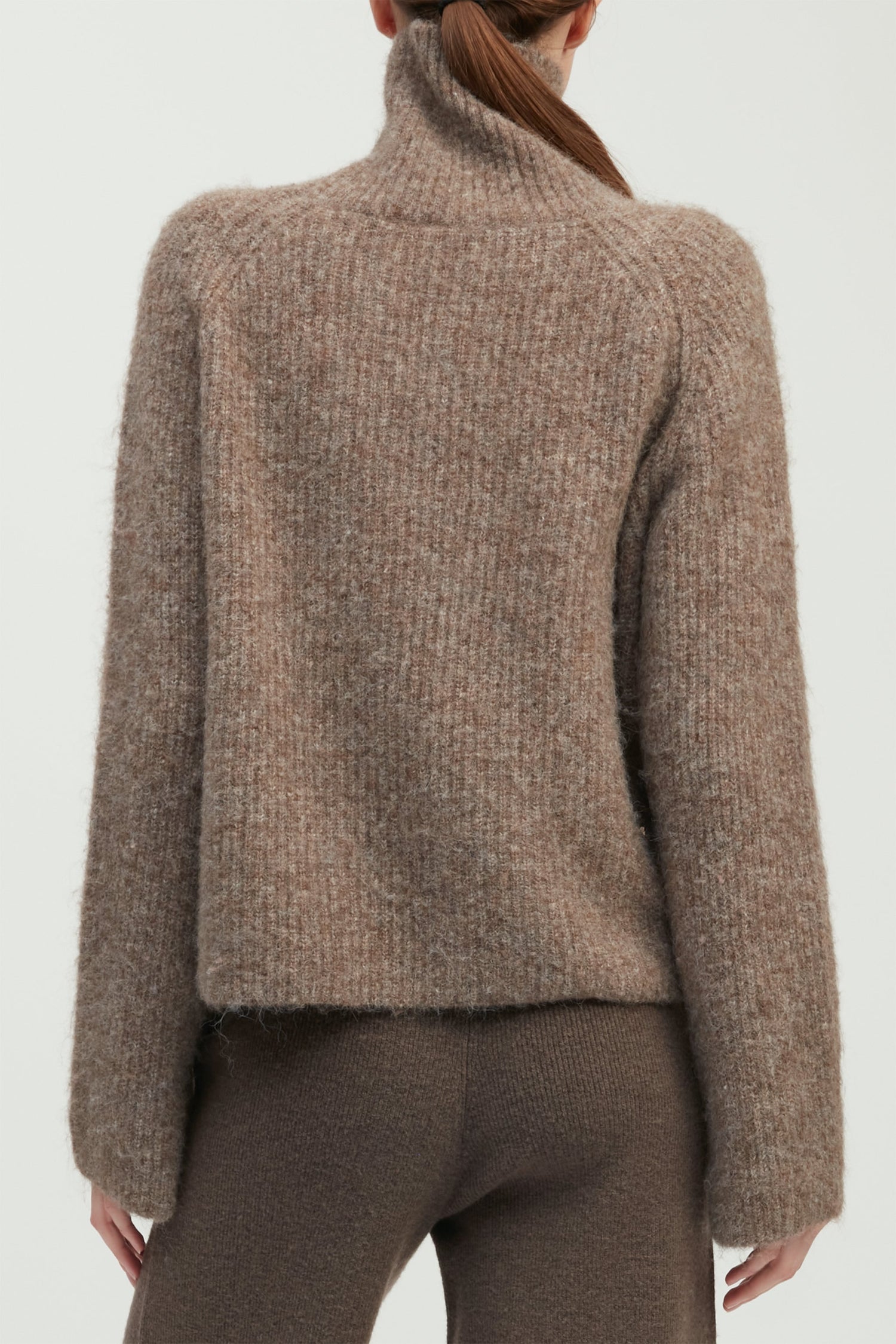 Mongol Soft Funnel Neck Sweater