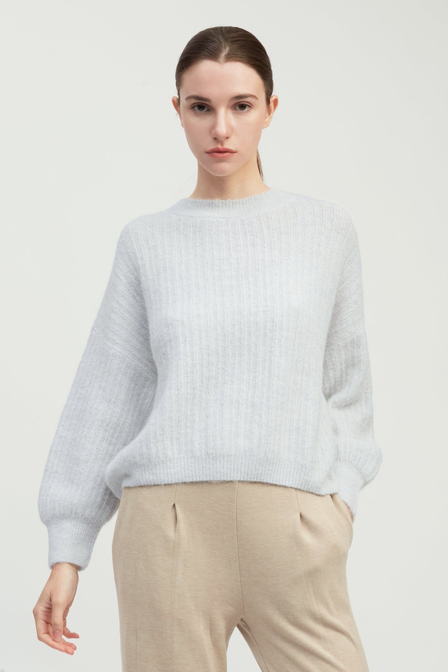 Mongol Soft Feather Knit Sweater
