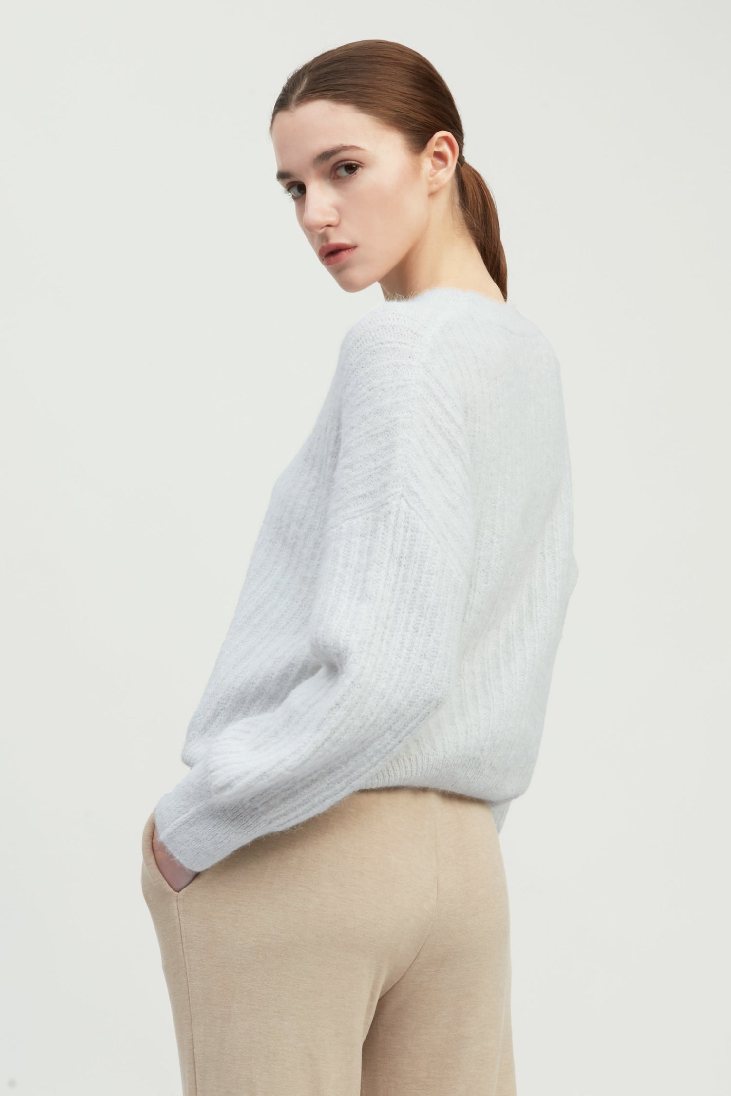 Mongol Soft Feather Knit Sweater