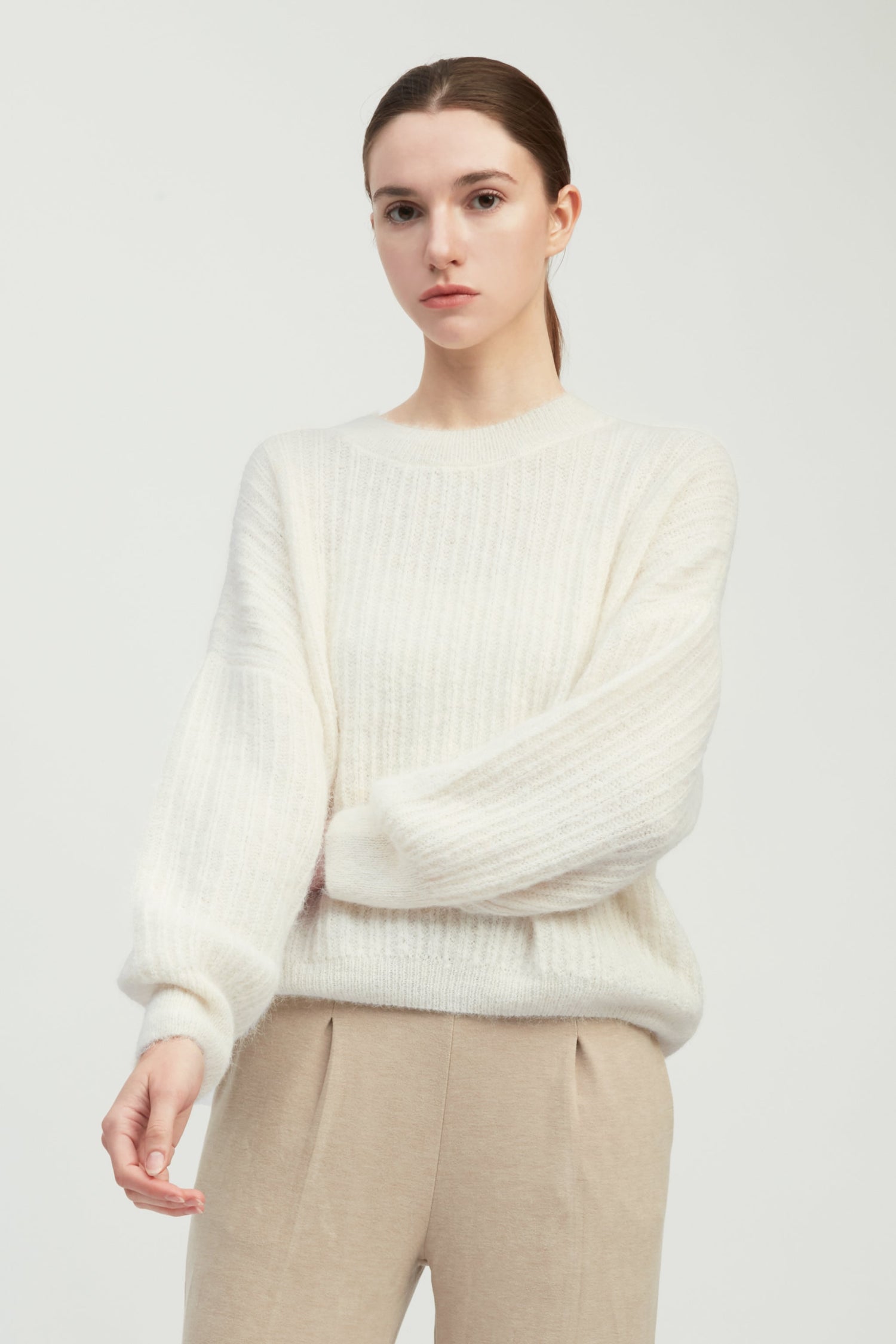 Mongol Soft Feather Knit Sweater