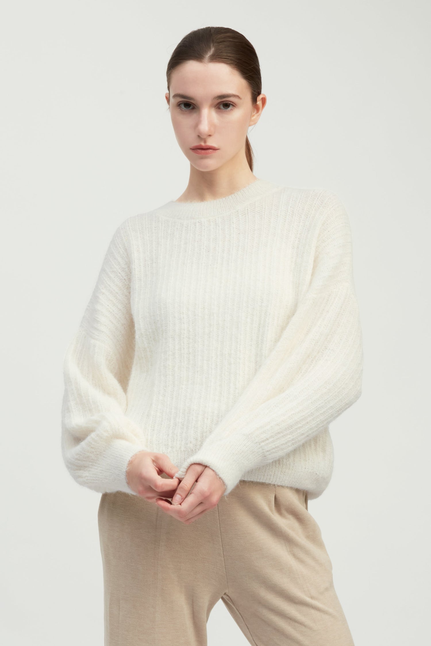 Mongol Soft Feather Knit Sweater