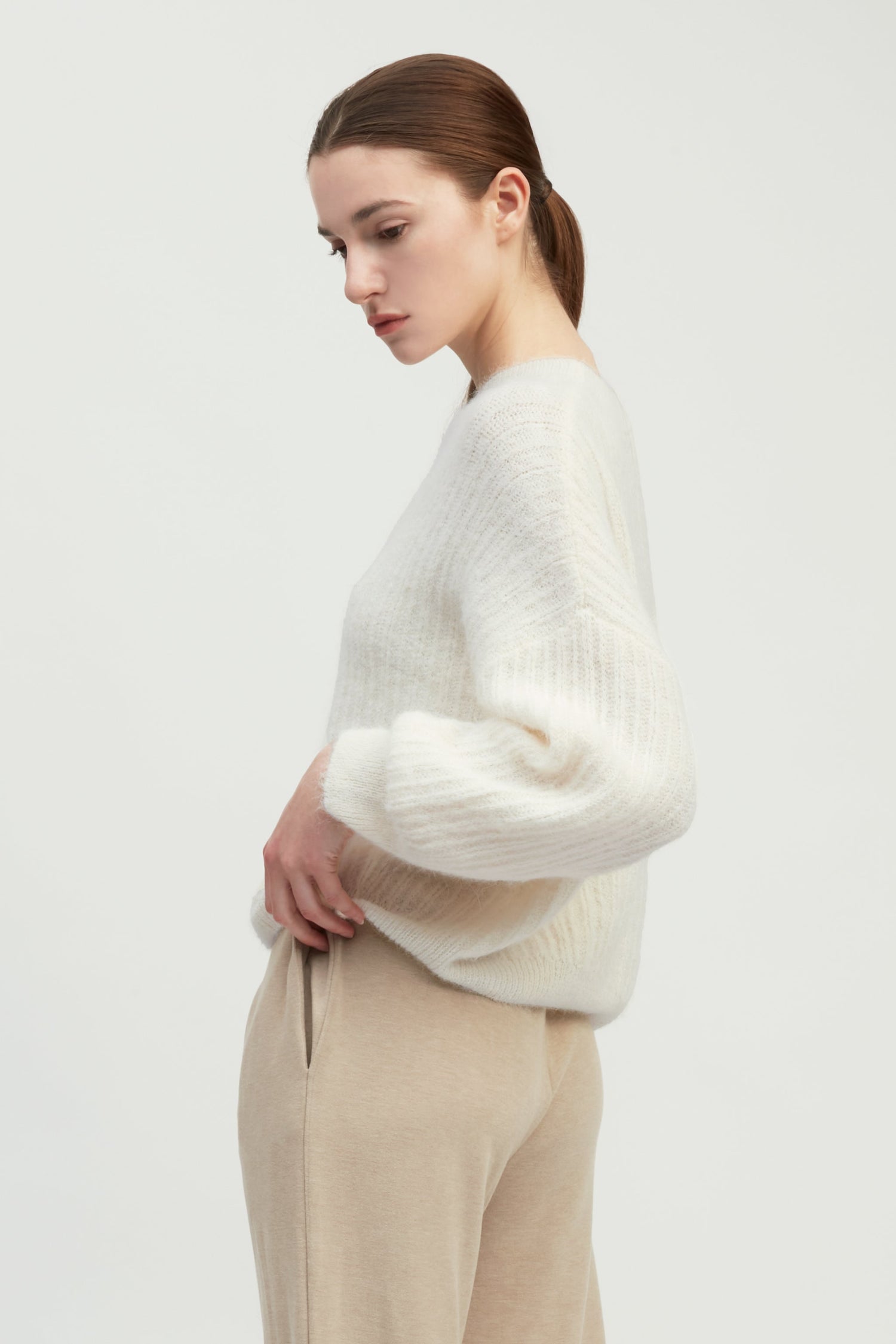 Mongol Soft Feather Knit Sweater
