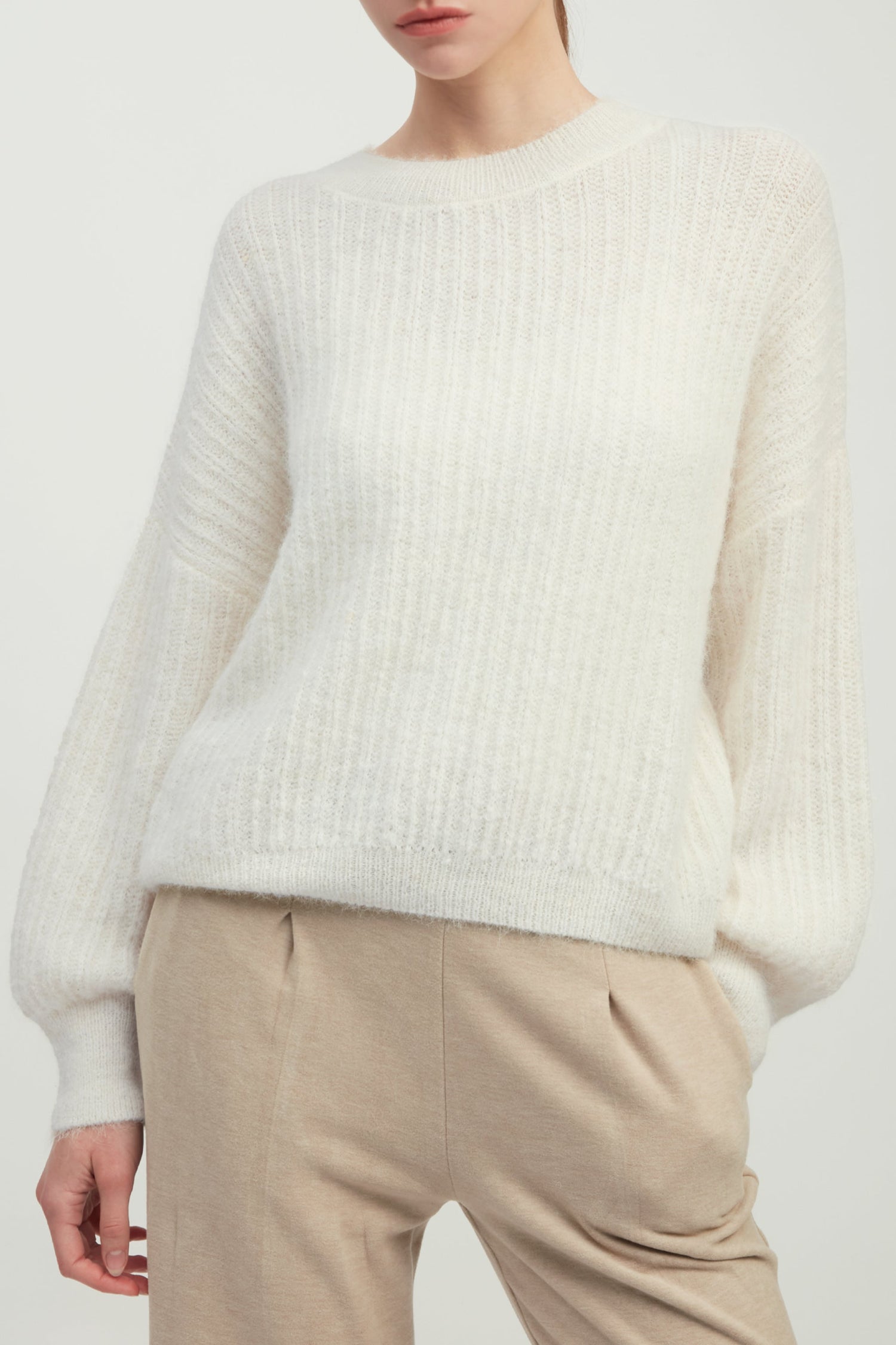 Mongol Soft Feather Knit Sweater