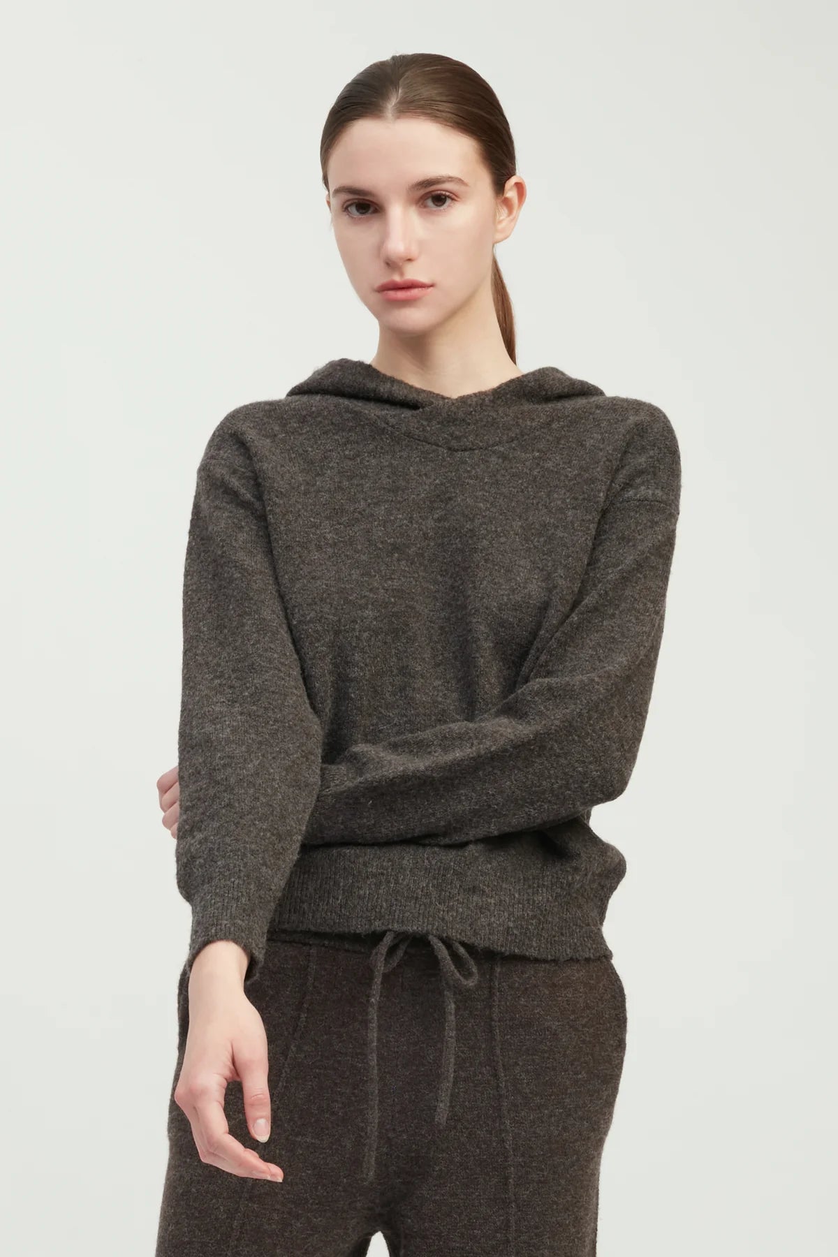 Soft Ease Hooded Knit Top
